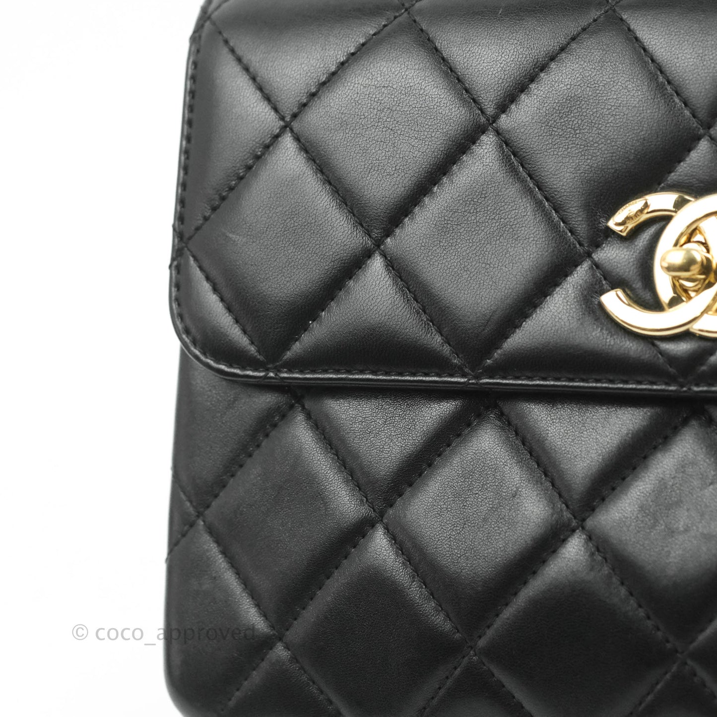 Chanel Trendy CC Small Black Lambskin Gold Hardware