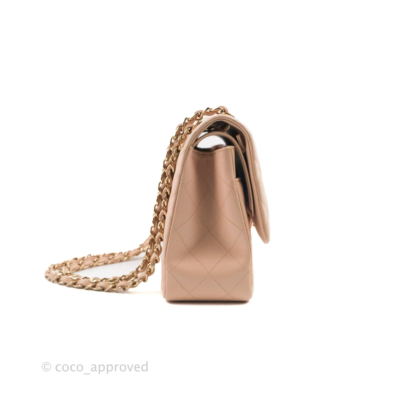 Chanel Jumbo Double Flap Rose Clair Pink Caviar Gold Hardware⁣⁣