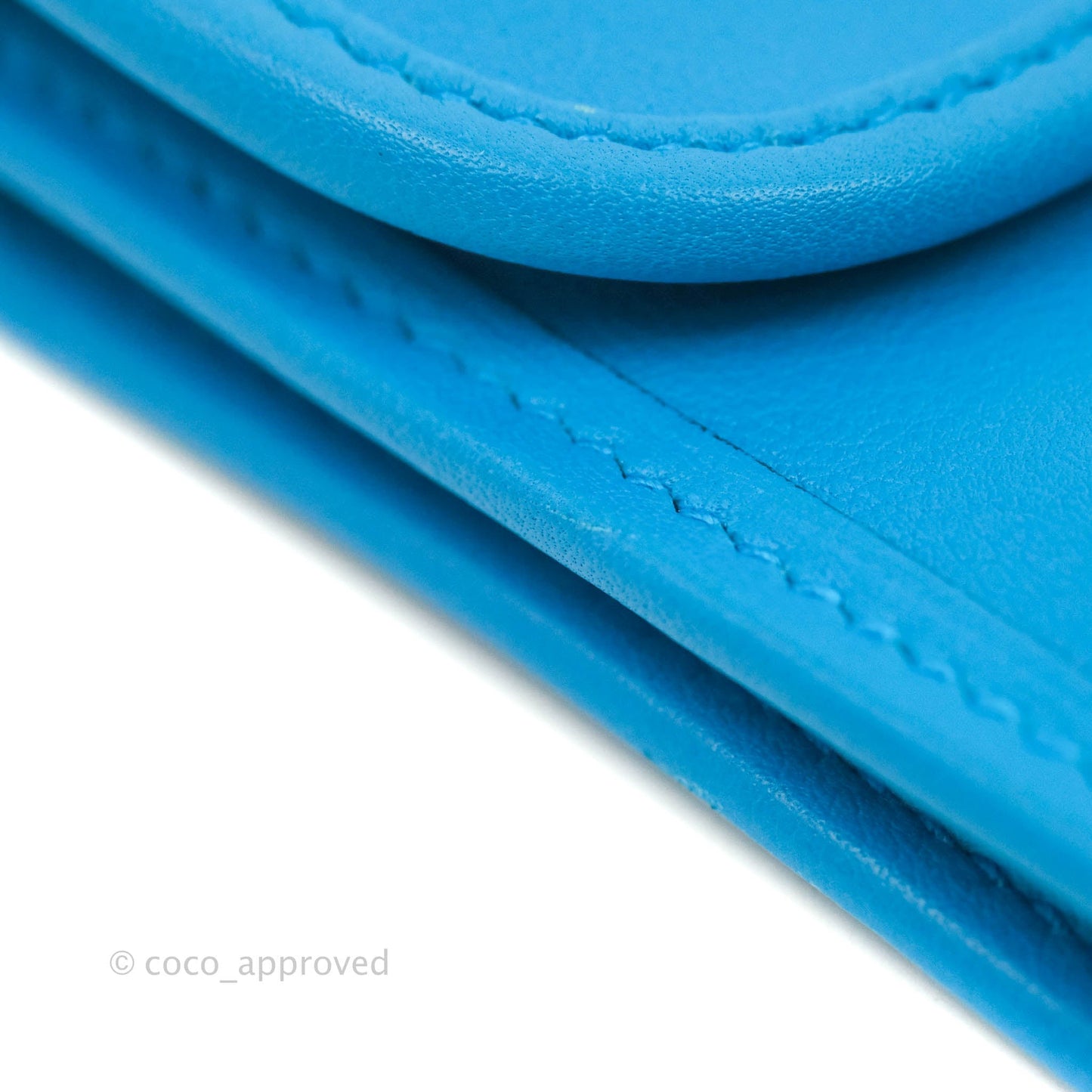 Hermès Jige Duo Wallet Bleu Zanzibar Swift