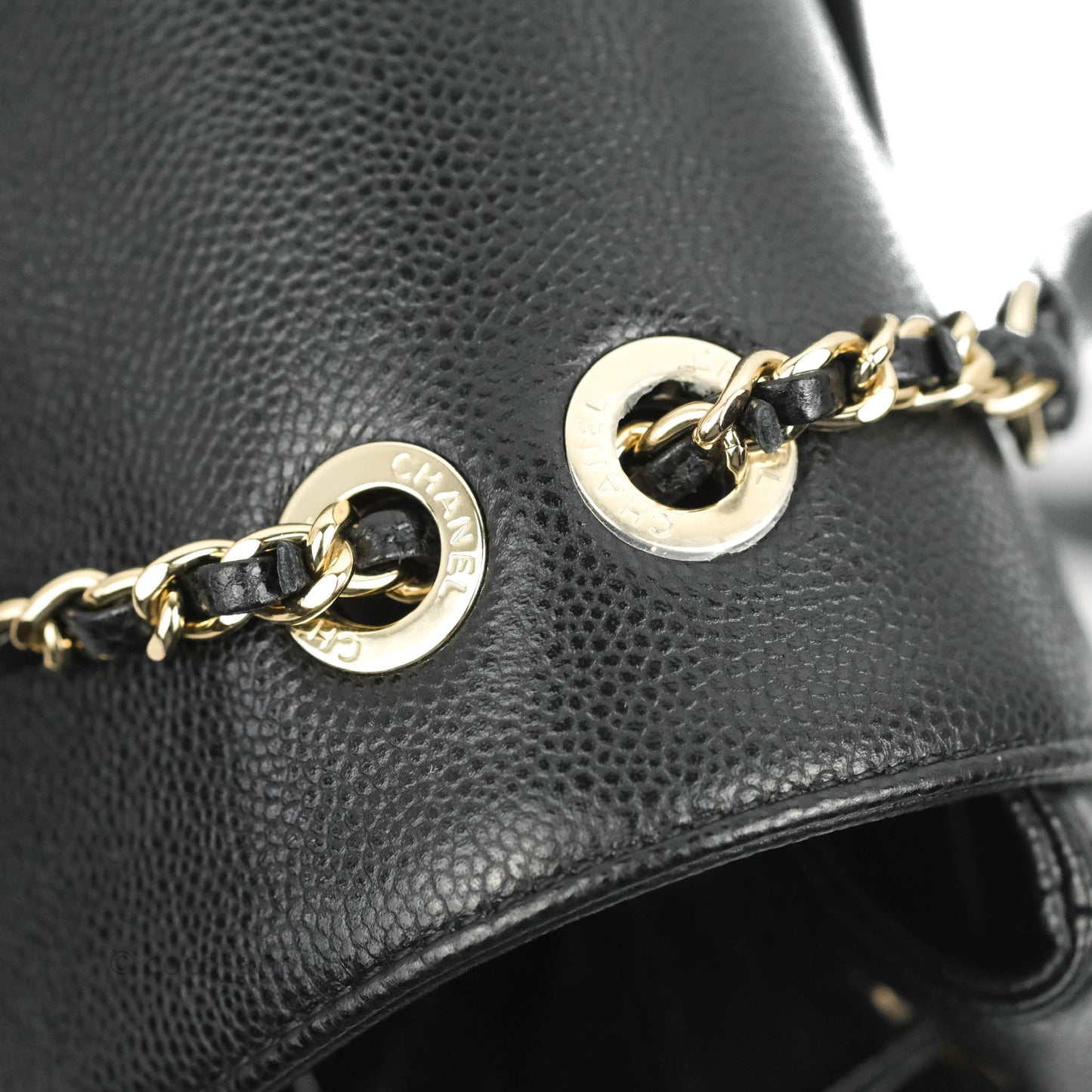 Chanel Quilted Business Affinity Backpack Black Caviar Gold Hardware