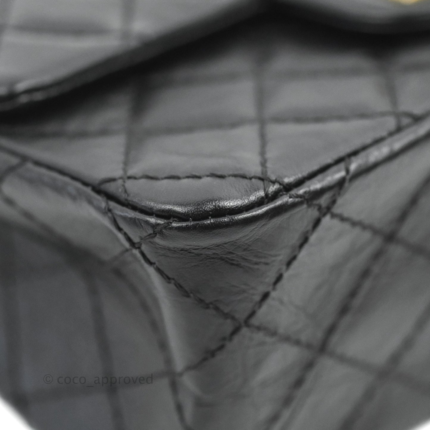 Chanel Mini Reissue 224 Black Aged Calfskin Aged Gold Hardware