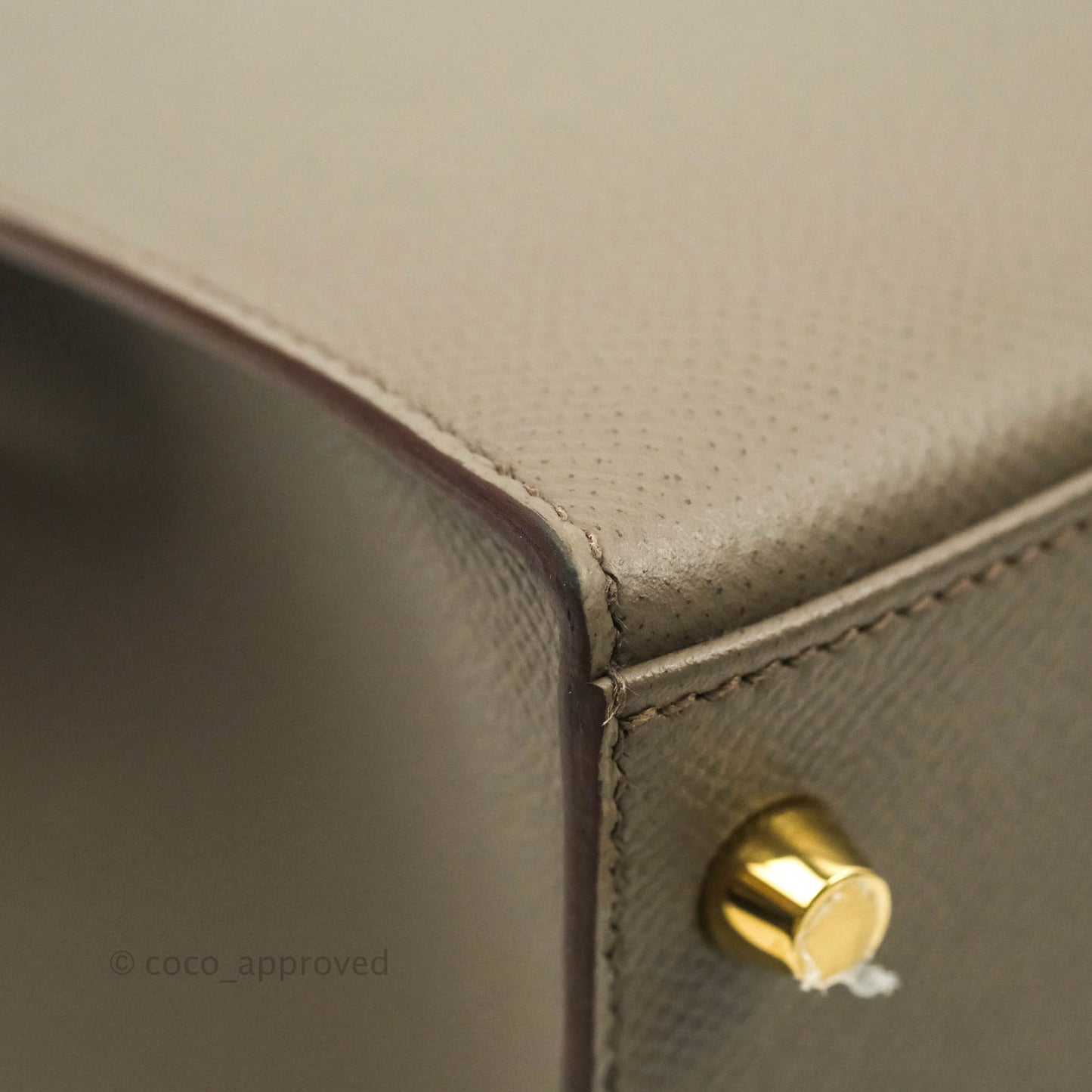 Hermès Kelly 28 8F Etain Gold Hardware
