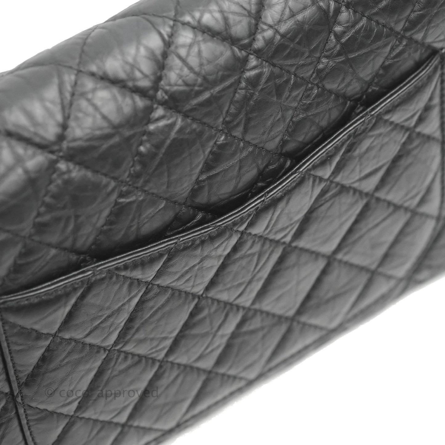 Chanel Reissue Quilted Aged Calfskin Black Ruthenium Hardware 227