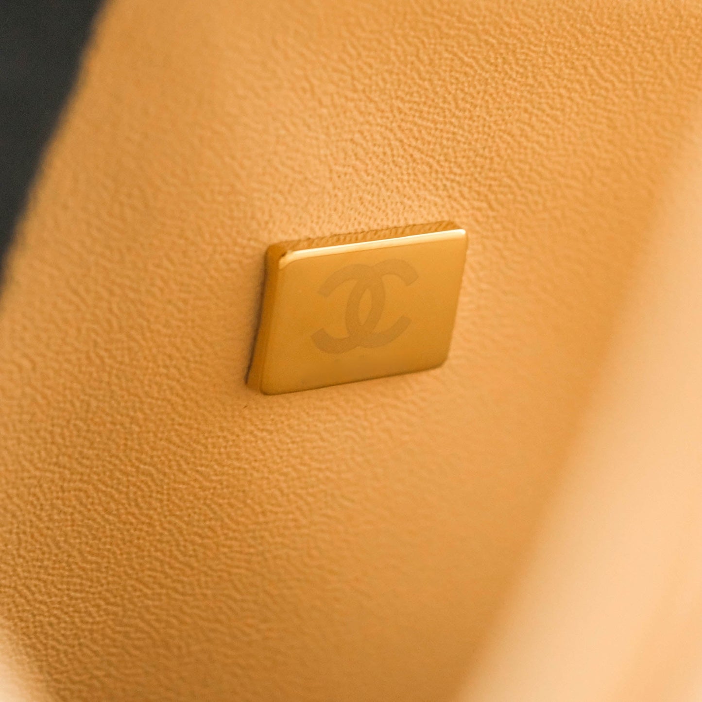 Chanel Classic Small S/M Quilted Flap Beige Lambskin Gold Hardware