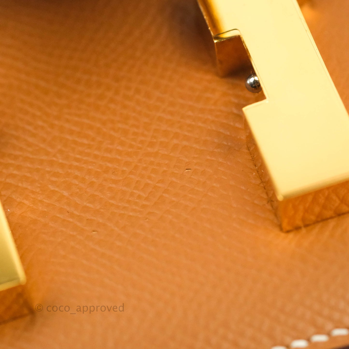 Hermès Constance Mini 18 Gold Epsom Gold Hardware