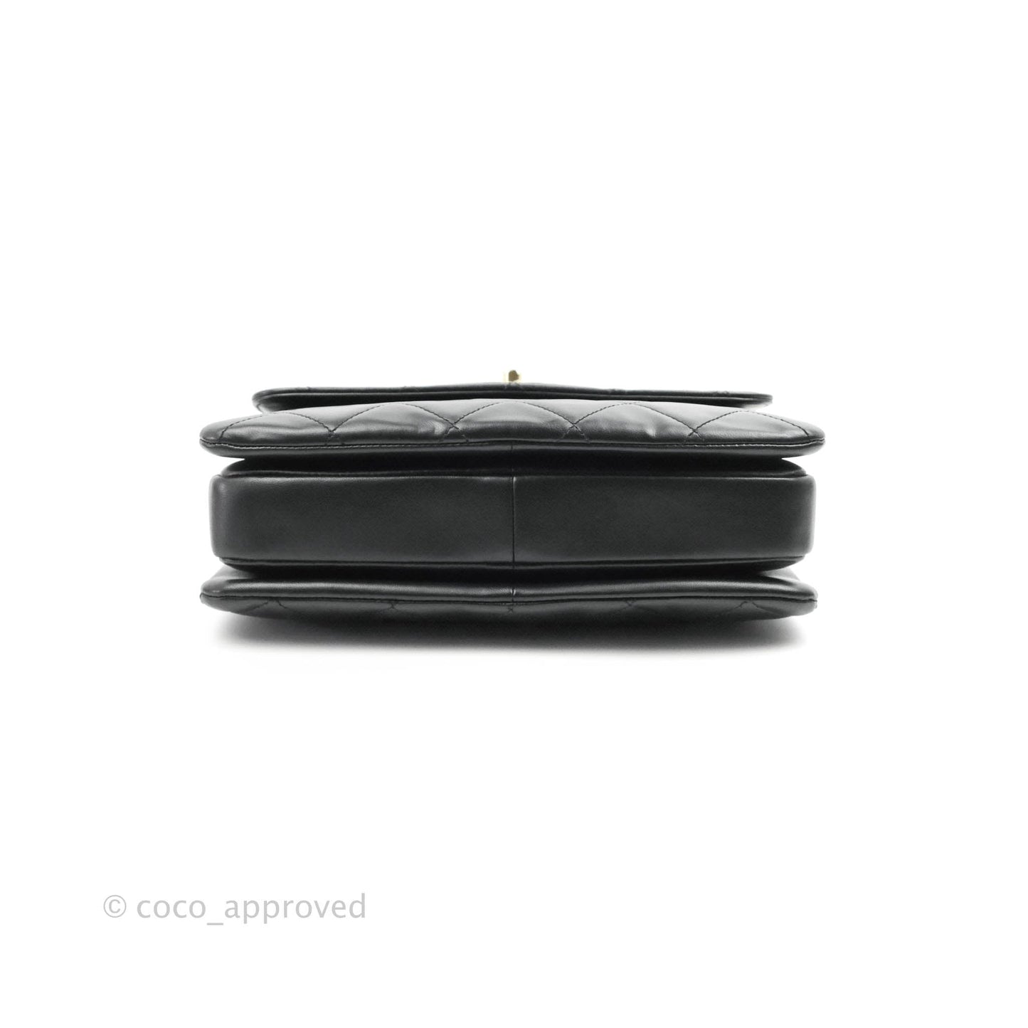 Chanel Small Trendy CC Black Lambskin Gold Hardware
