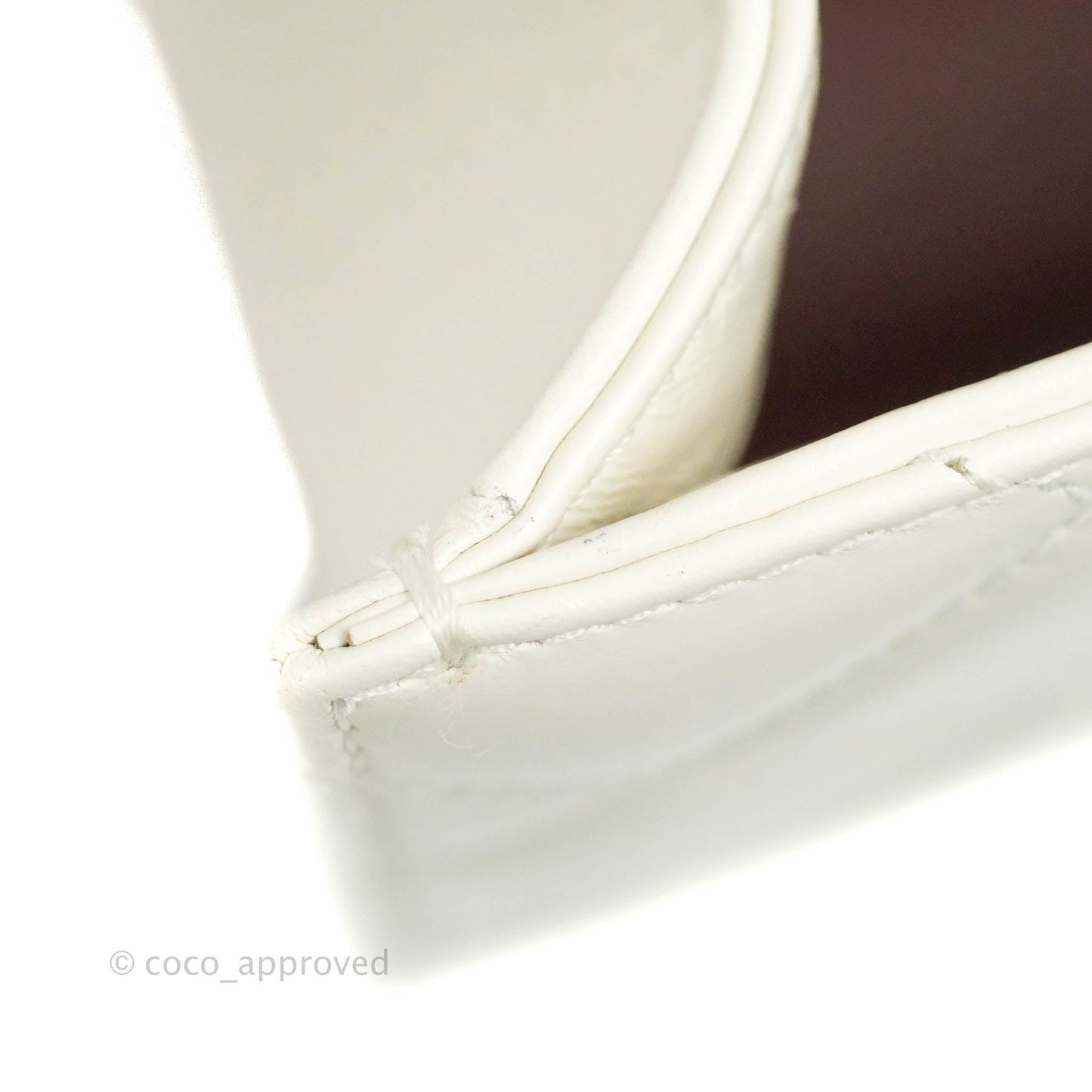 Chanel Quilted Mini Perfect Fit Adjustable White Calfskin Aged Gold Hardware