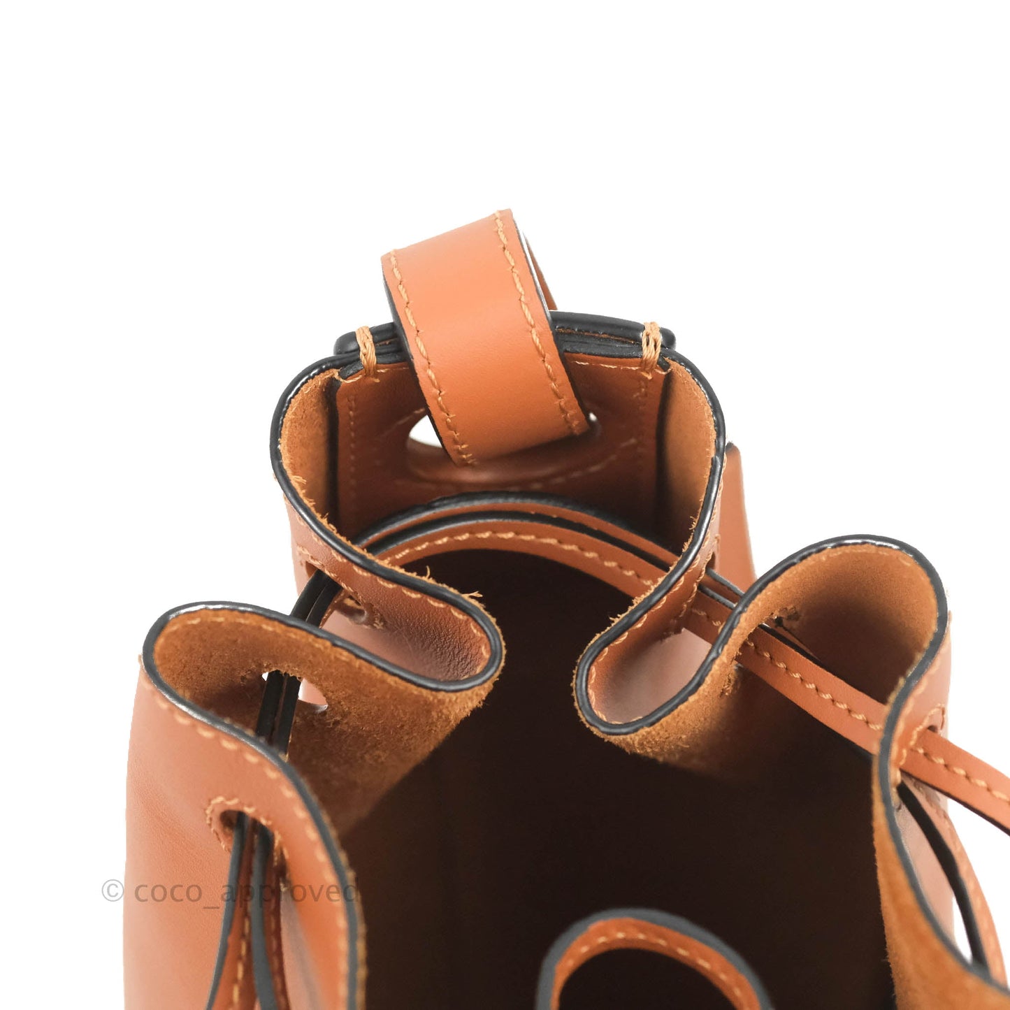 Loewe Small Balloon Bucket Bag Tan Calfskin