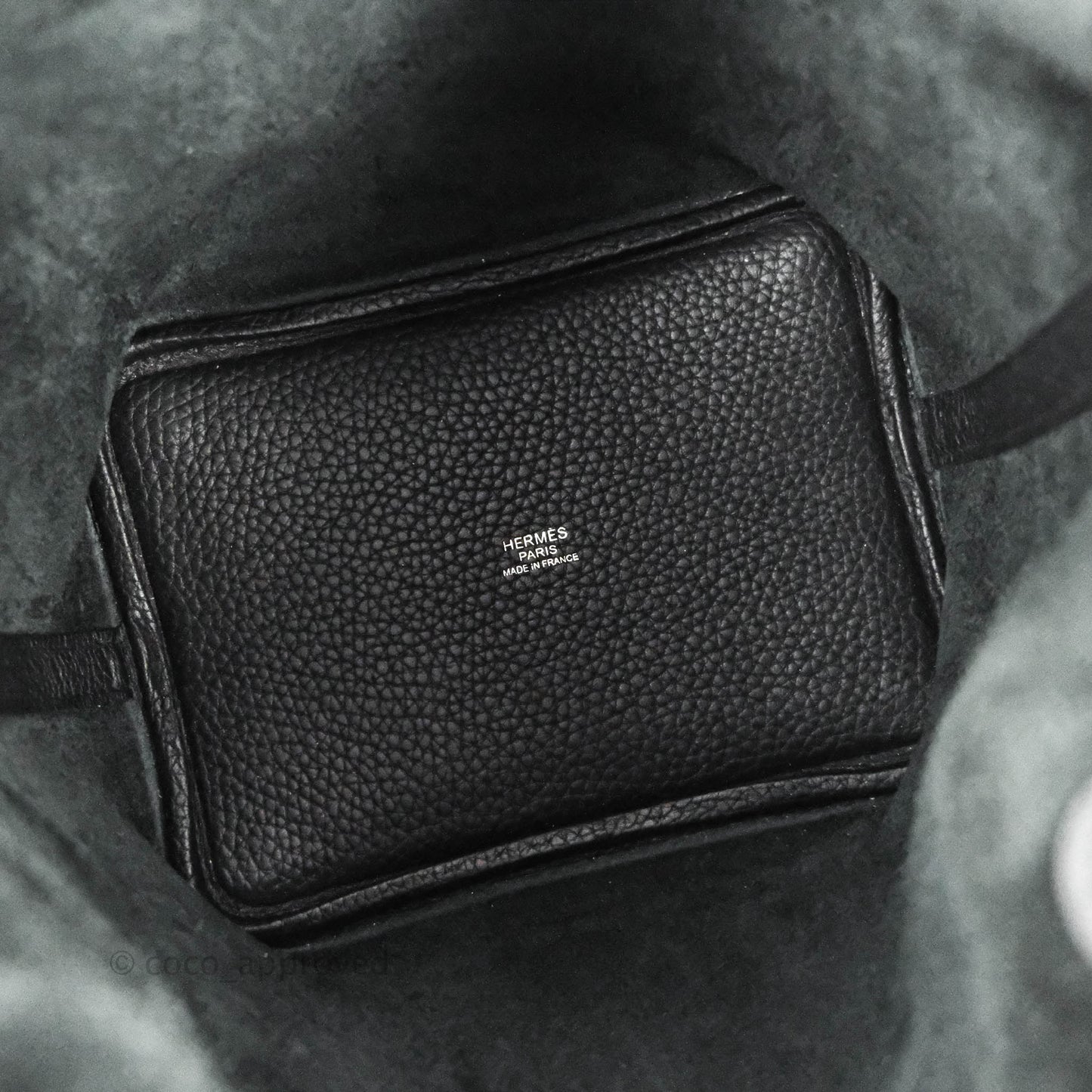 Hermès Picotin Lock 18 PM Black Taurillon Clemence Palladium Hardware