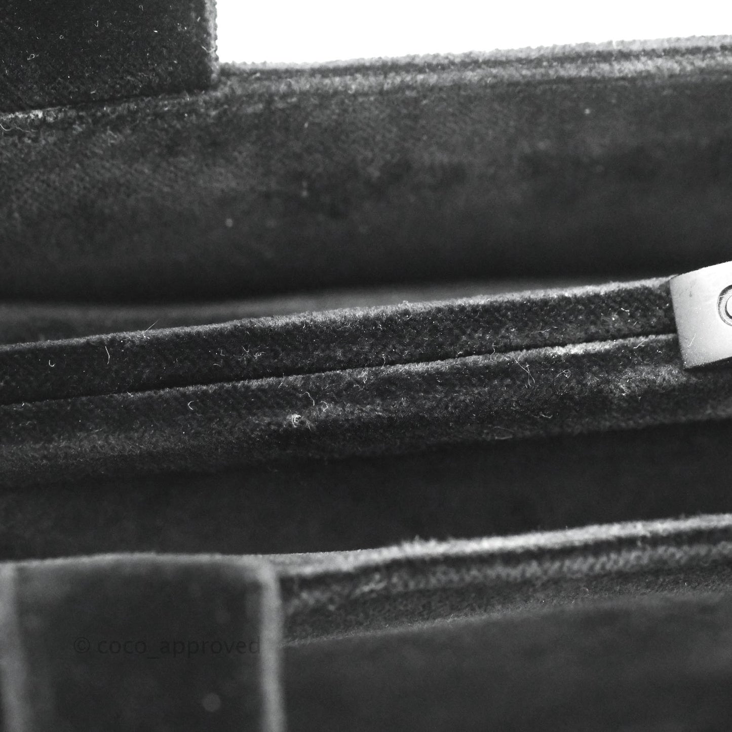 Chanel Vintage CC Handbag So Black Velvet