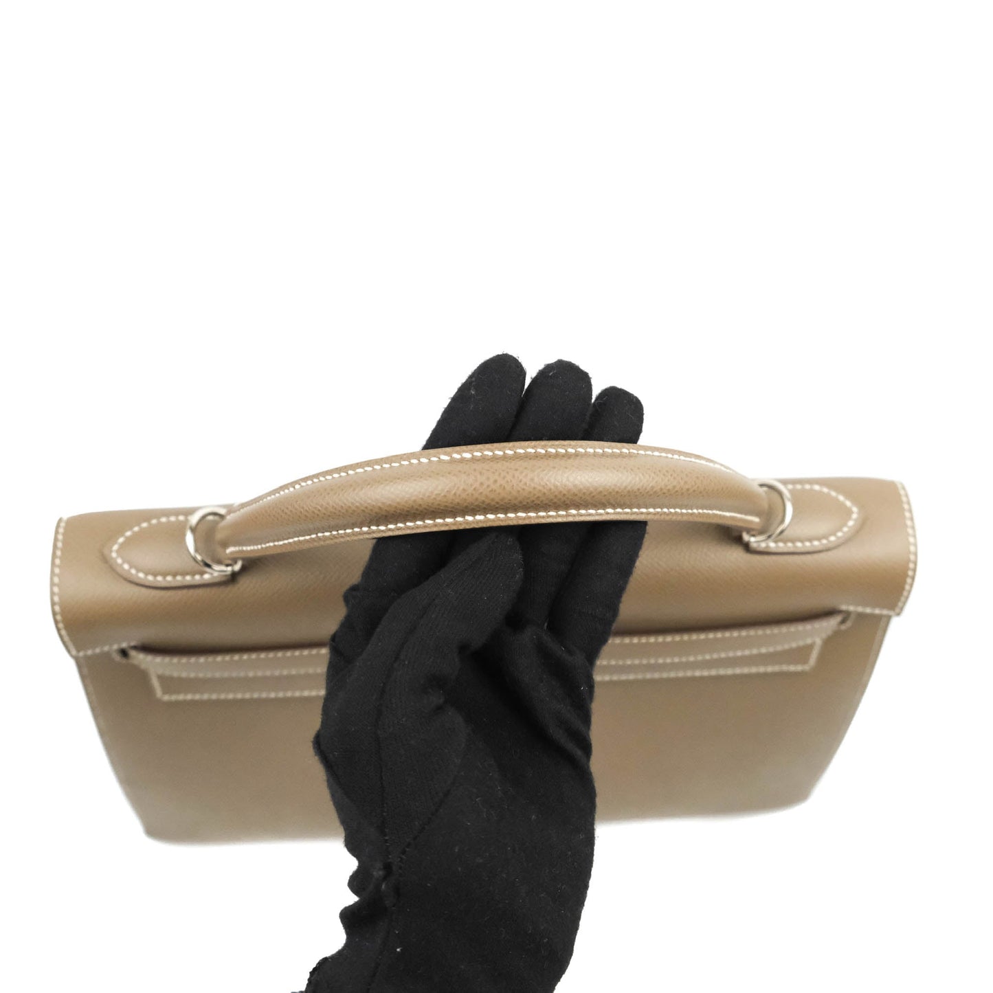 Hermès Kelly 32 Sellier Etoupe Epsom Palladium Hardware HSS