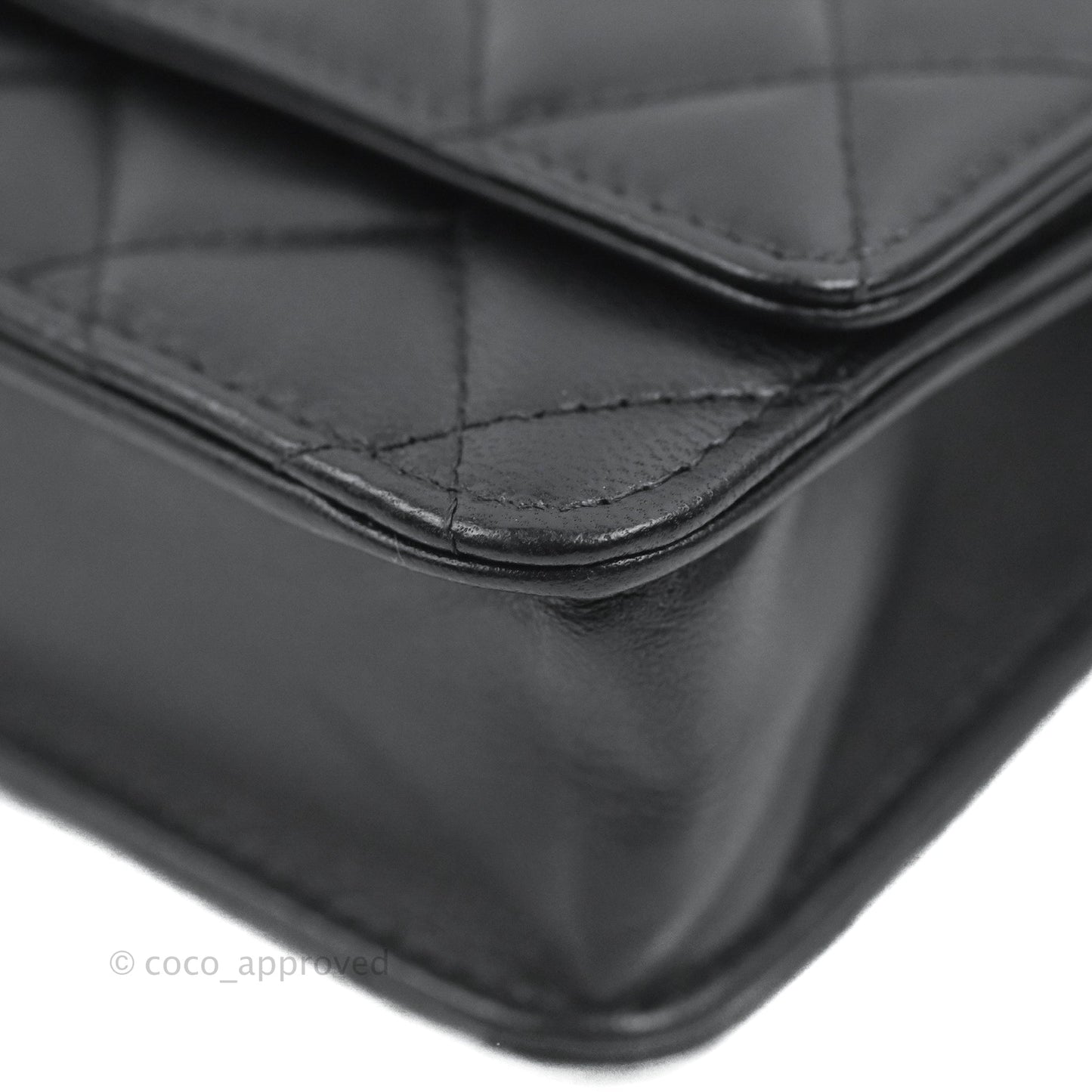 Chanel Trendy CC WOC Black Lambskin Gold Hardware