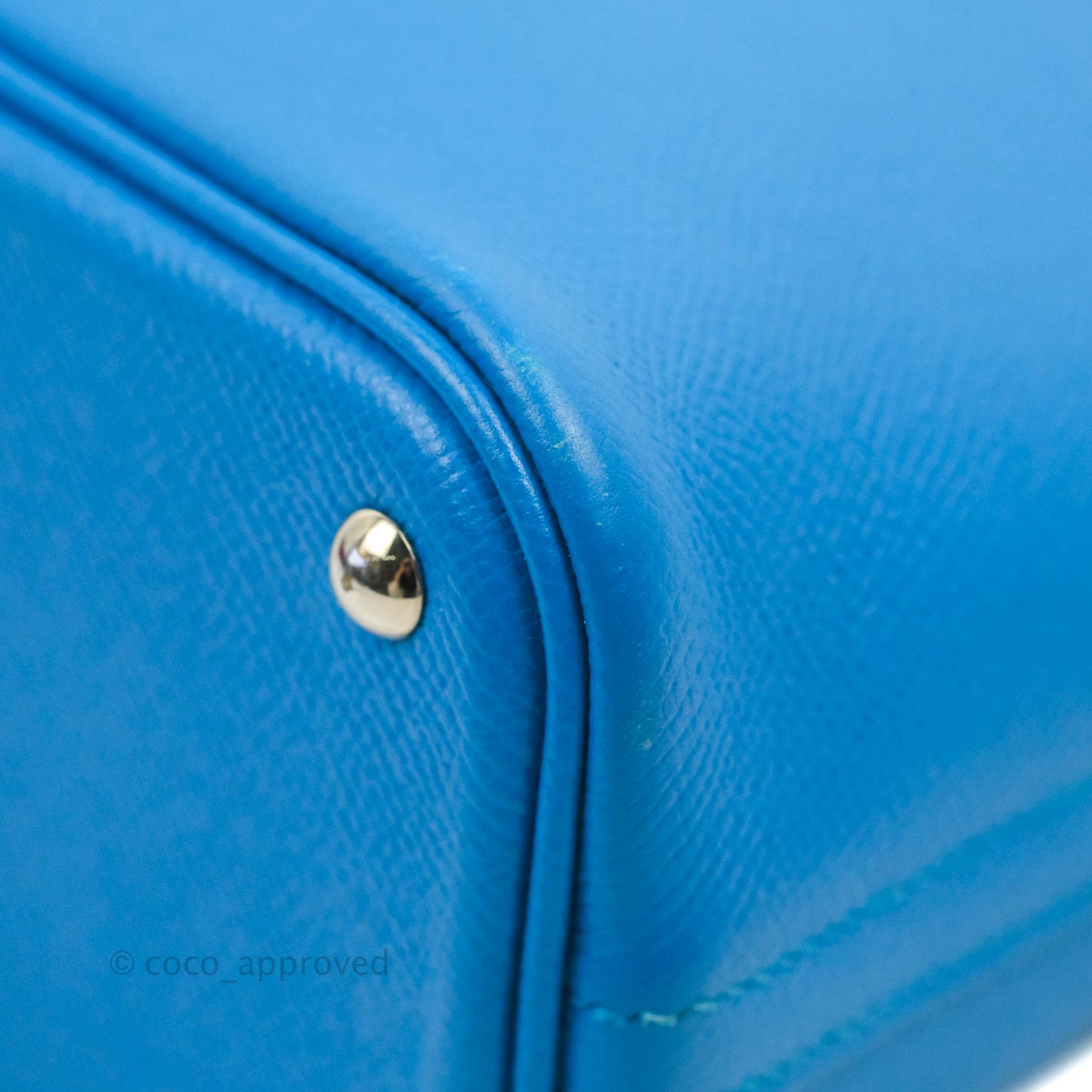 Hermès Bolide 27 Blue Epsom Silver Hardware