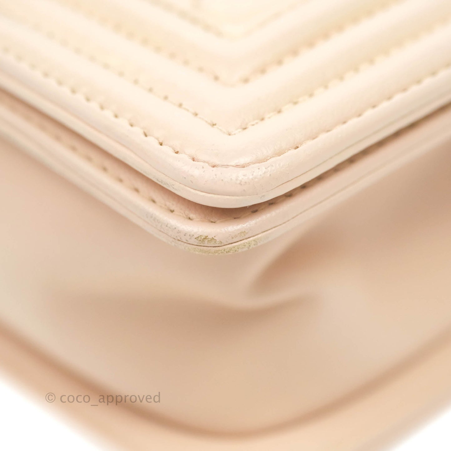 Chanel Boy Small Light Beige Pink Calfskin Ruthenium Hardware