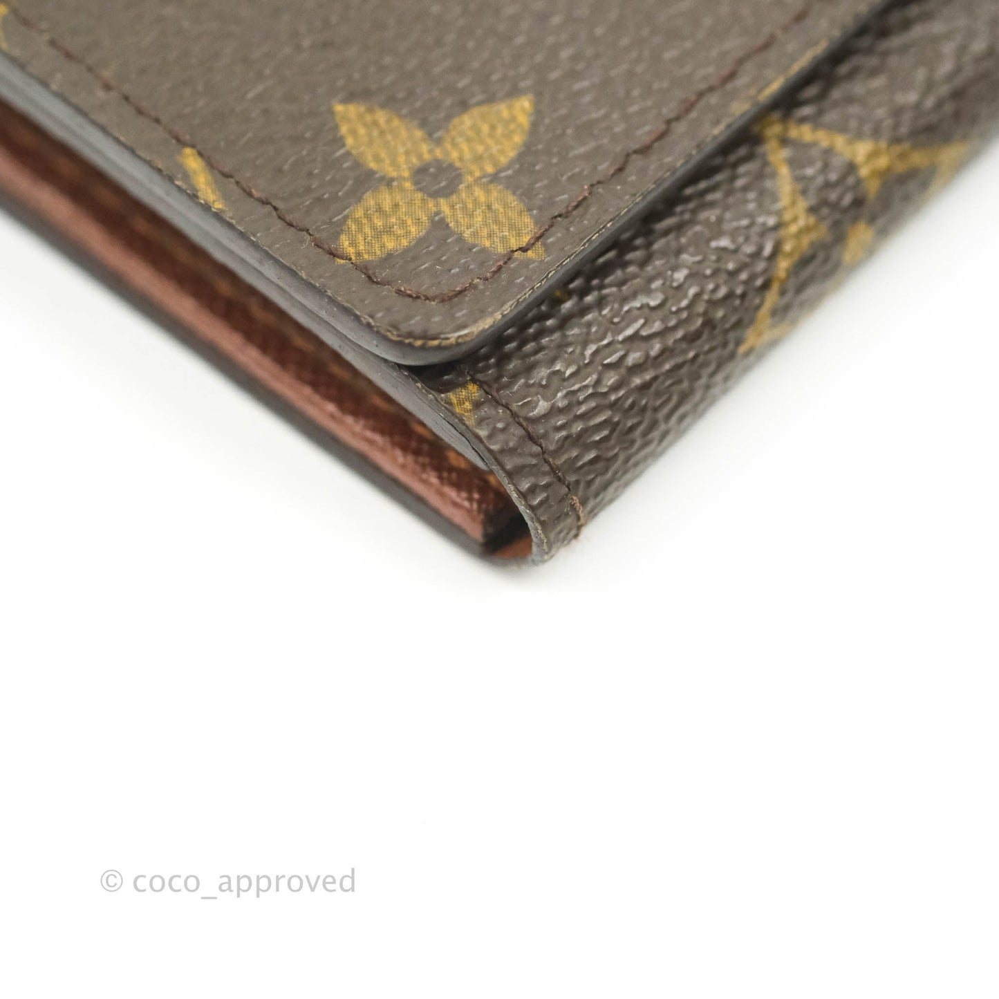 Louis Vuitton Vintage Monogram Canvas Wallet Brown