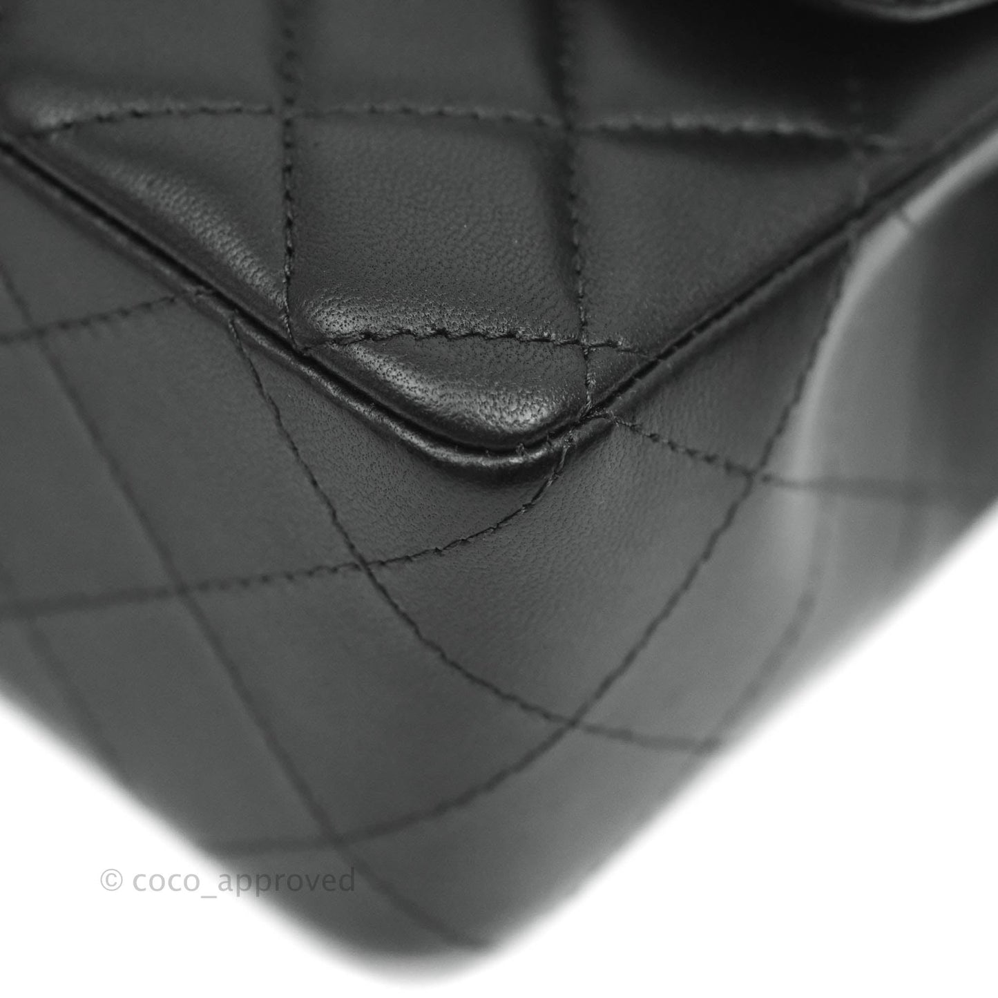 Chanel Quilted Mini Rectangular Lambskin Black Gold Hardware