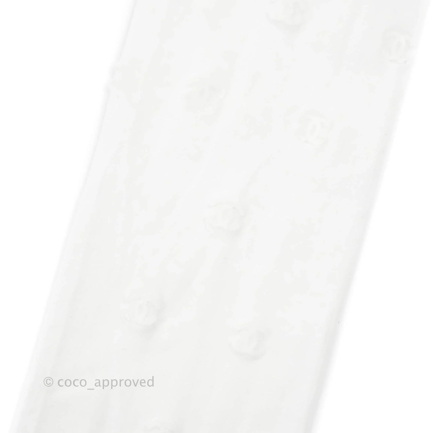 Chanel White Tights with CC Logo Size S
