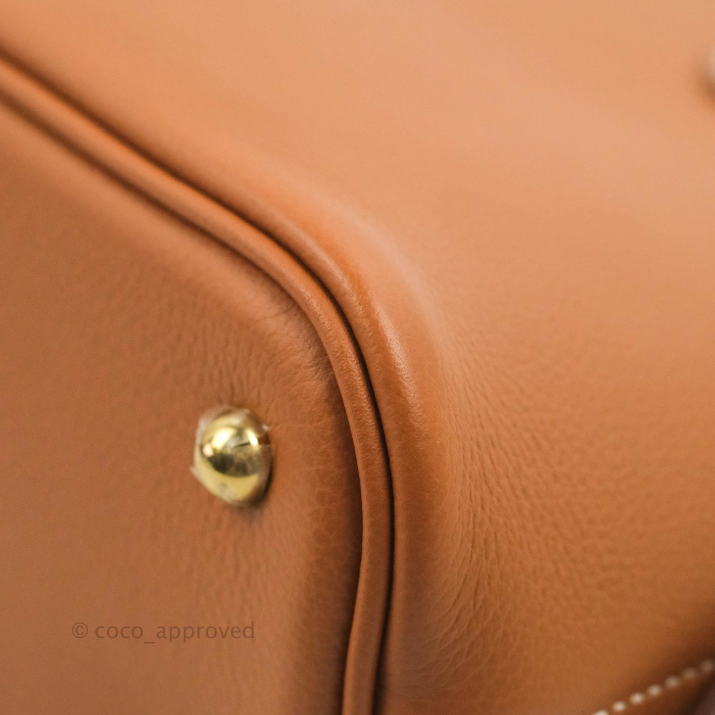 Hermès Bolide 1923 25 Gold Evercolor Gold Hardware