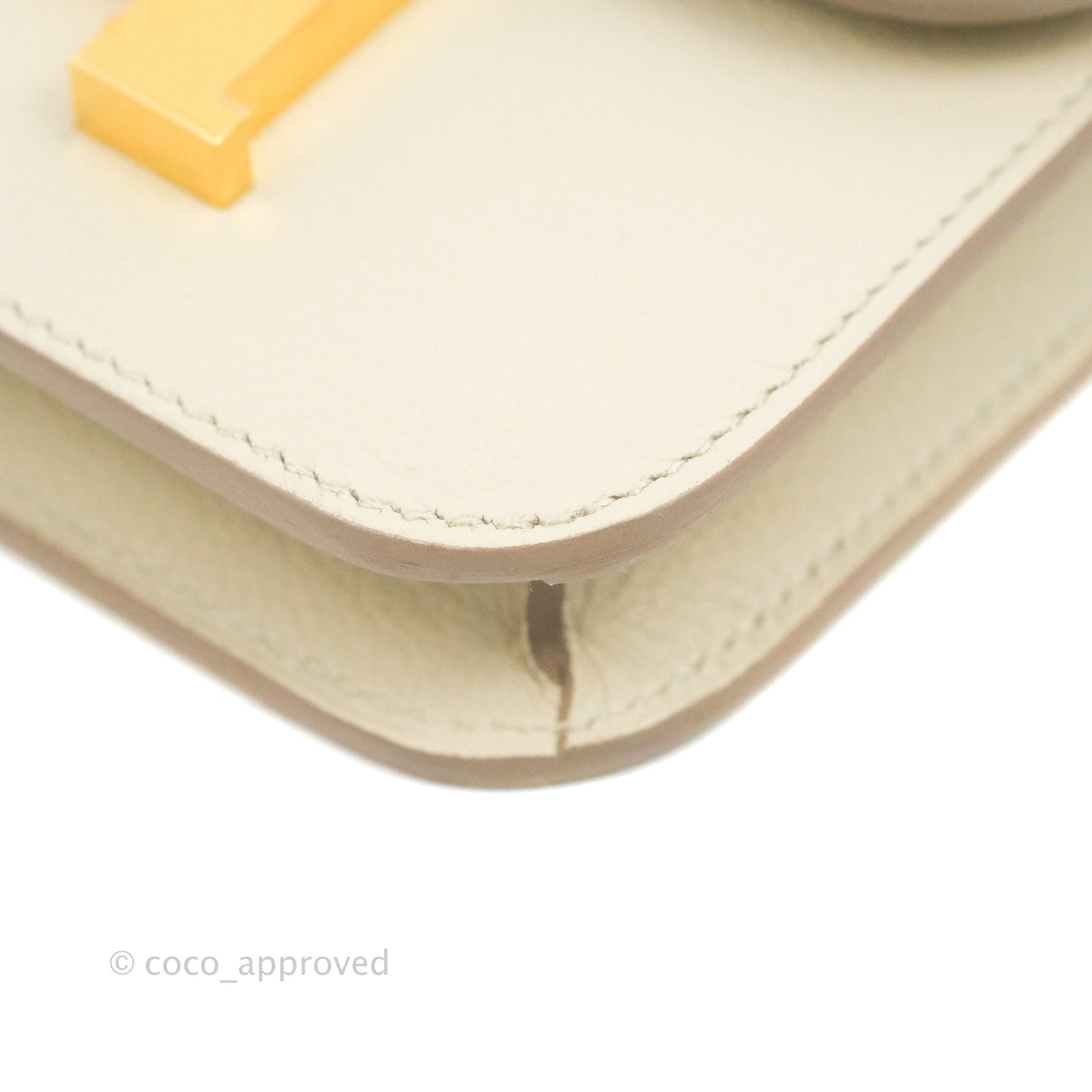 Hermès Constance Slim Wallet Beton Evercolor Gold Hardware