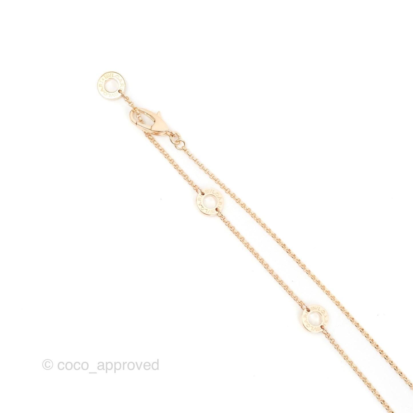 Bvlgari Mini Zero1 Necklace Rose Gold