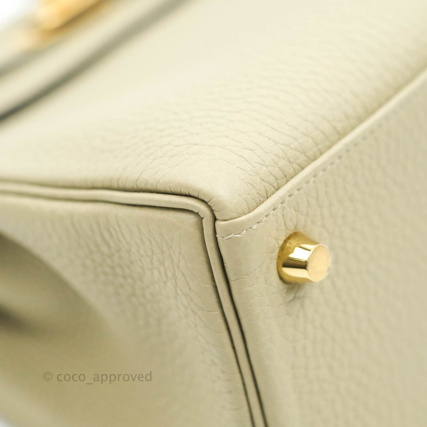 [DM to purchase] Hermès Retourne Taurillon Kelly 25 Sauge Togo Gold Hardware