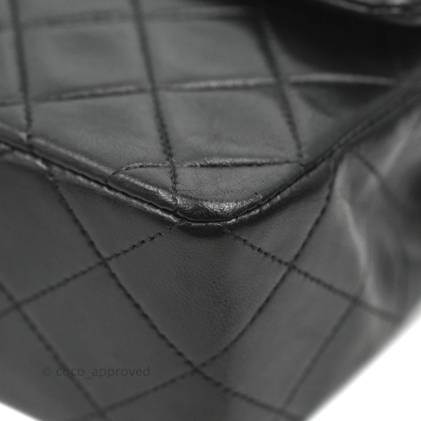 Chanel Classic Vintage Small S/M Flap Black Lambskin 24K Gold Hardware