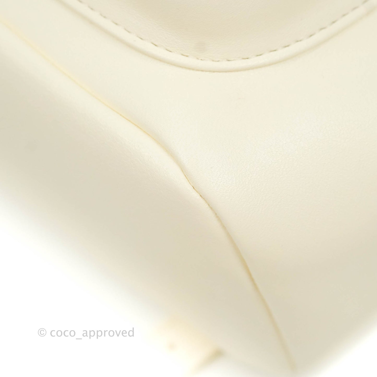 Chanel Quilted Small Duma Drawstring Backpack White Lambskin