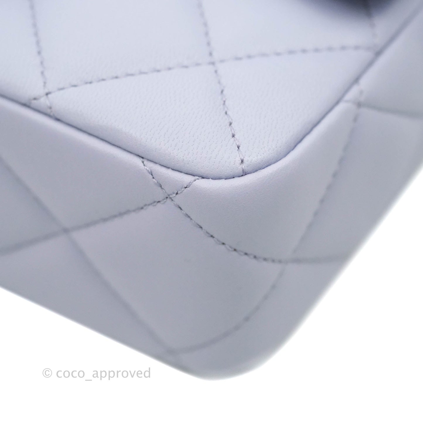 Chanel Quilted My Perfect Mini With Pearl Lilac Lambskin Silver Hardware