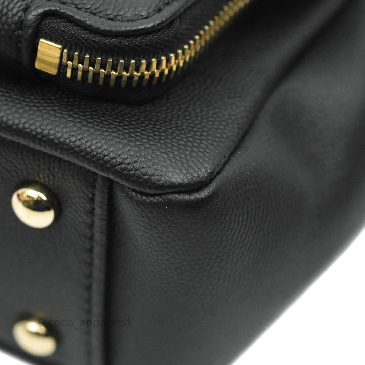 Chanel Quilted Medium Business Affinity Flap Black Caviar Gold Hardware