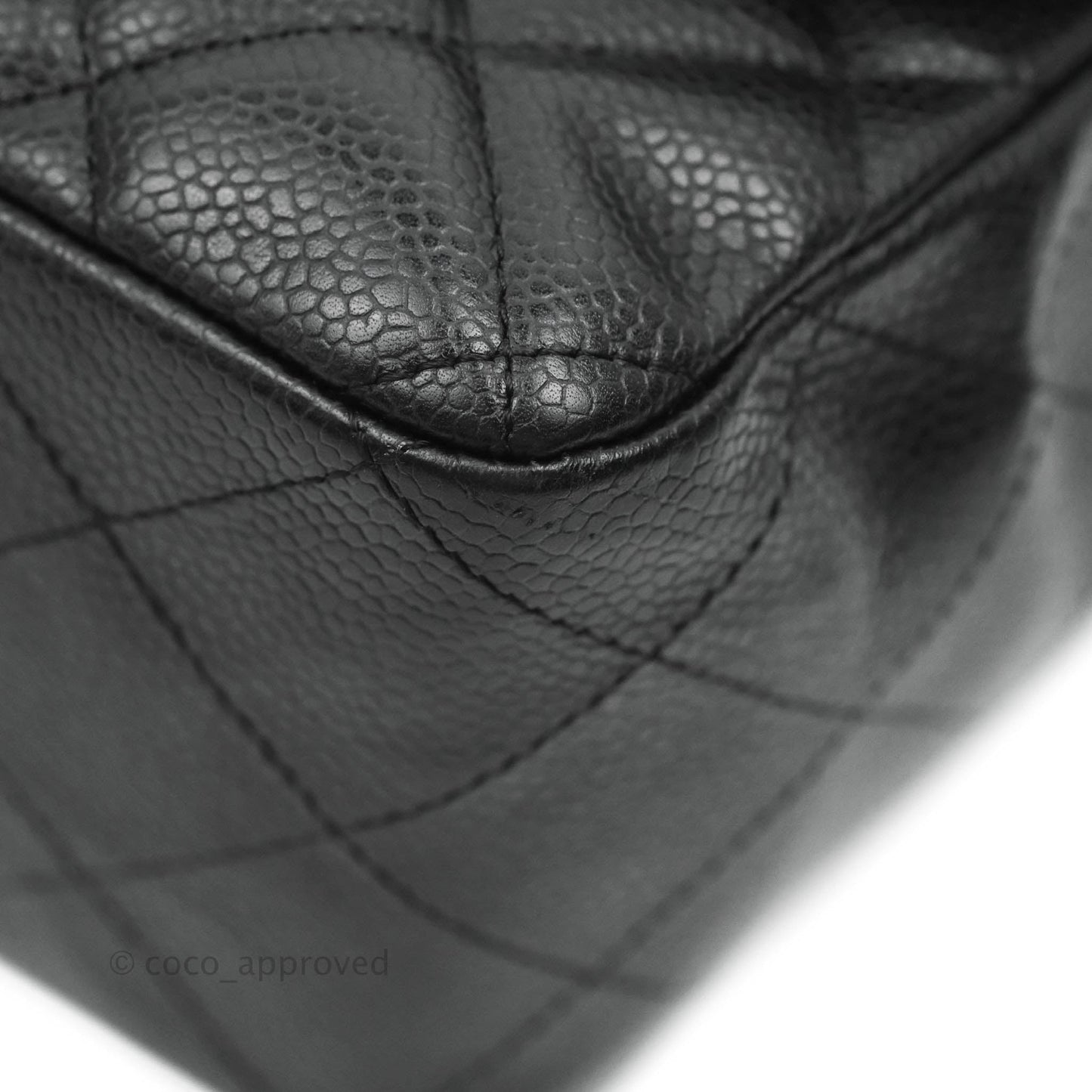 Chanel Jumbo Single Flap Black Caviar Gold Hardware⁣⁣