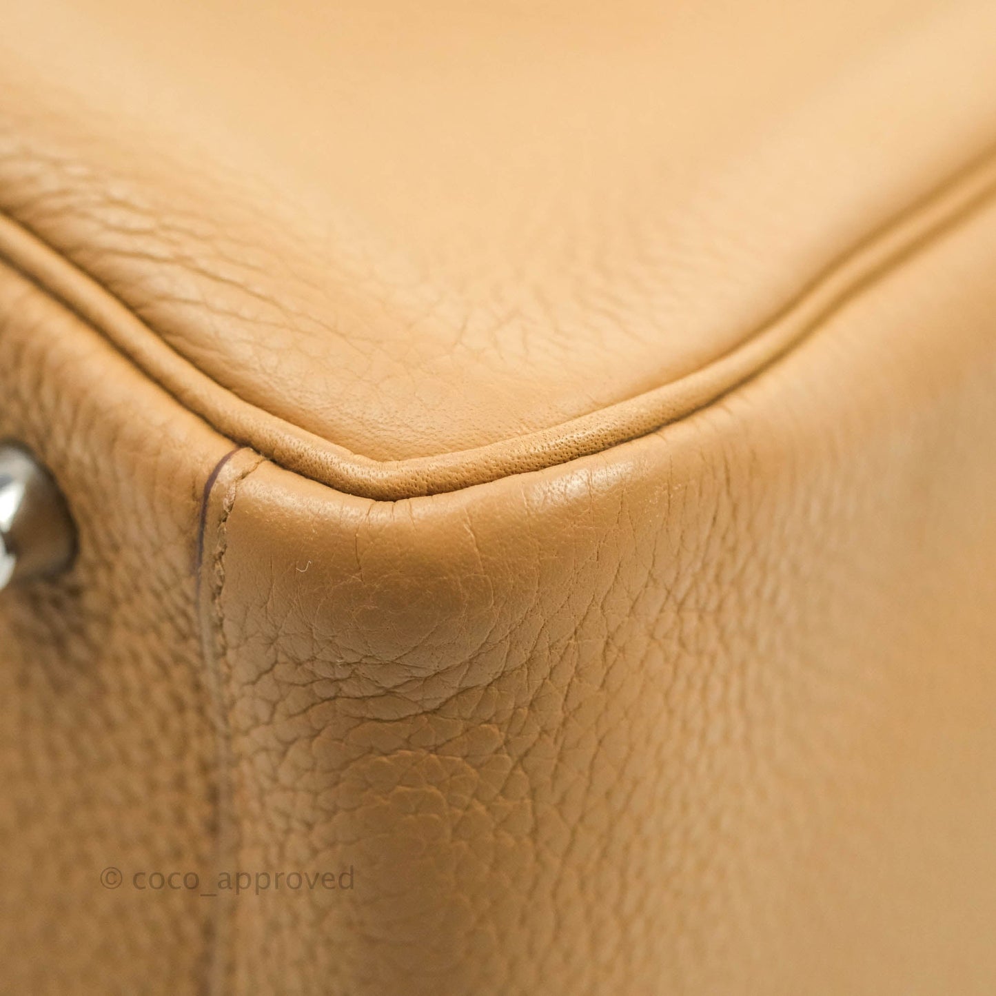 Hermès Lindy 30 Tabac Camel TC Palladium Hardware