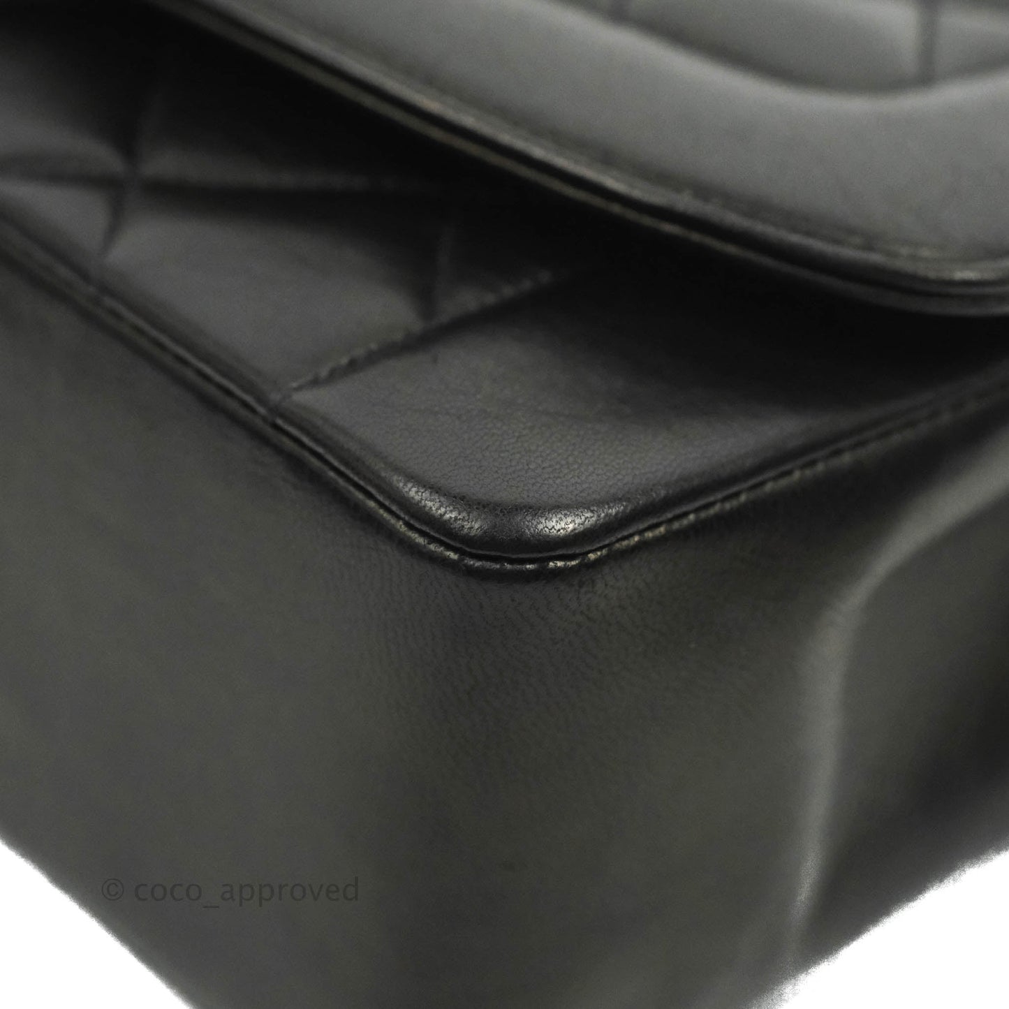 Chanel Vintage Quilted Medium Classic Diana Flap Bag Black Lambskin 24K Gold Hardware