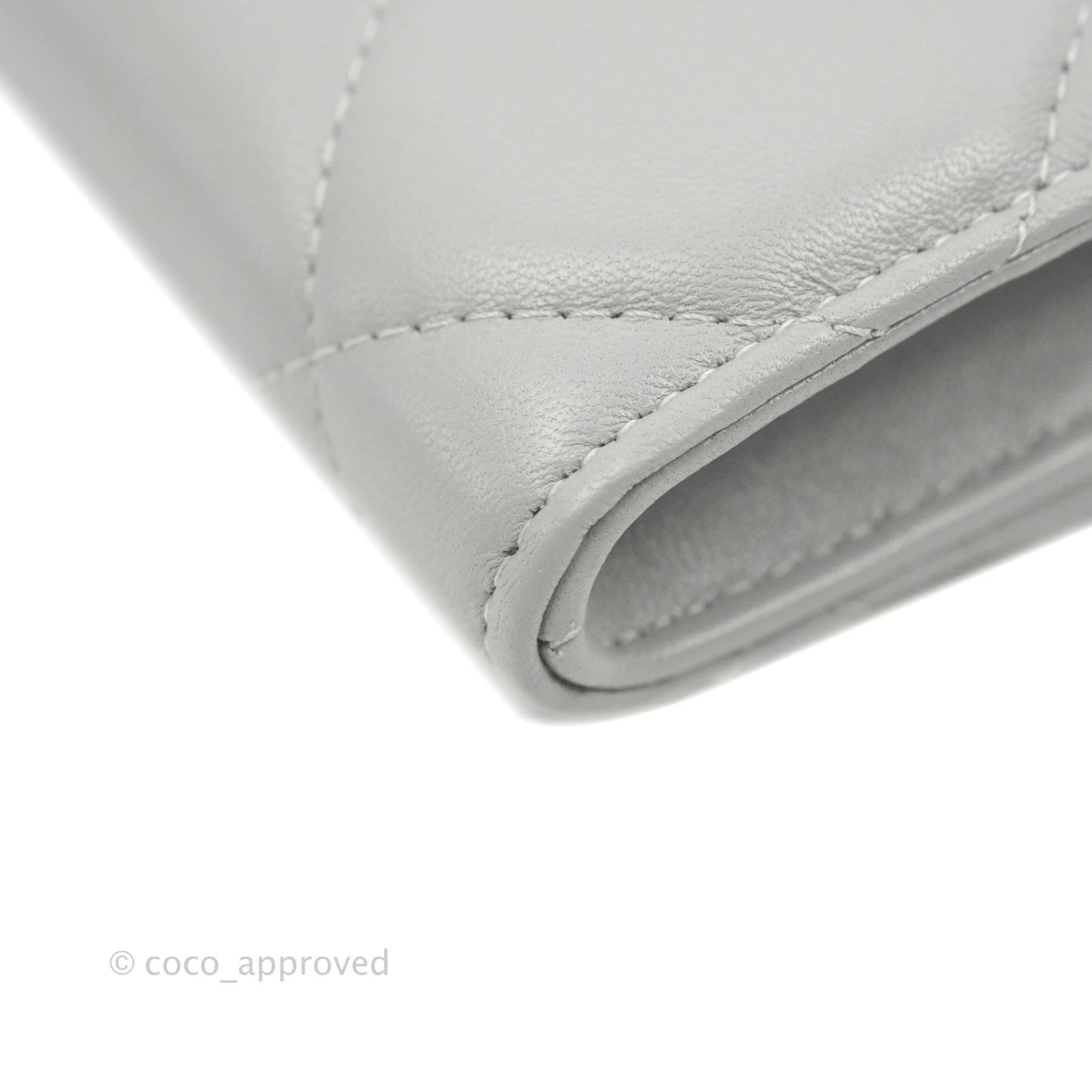 Chanel 19 Phone Holder Grey Mixed Hardware