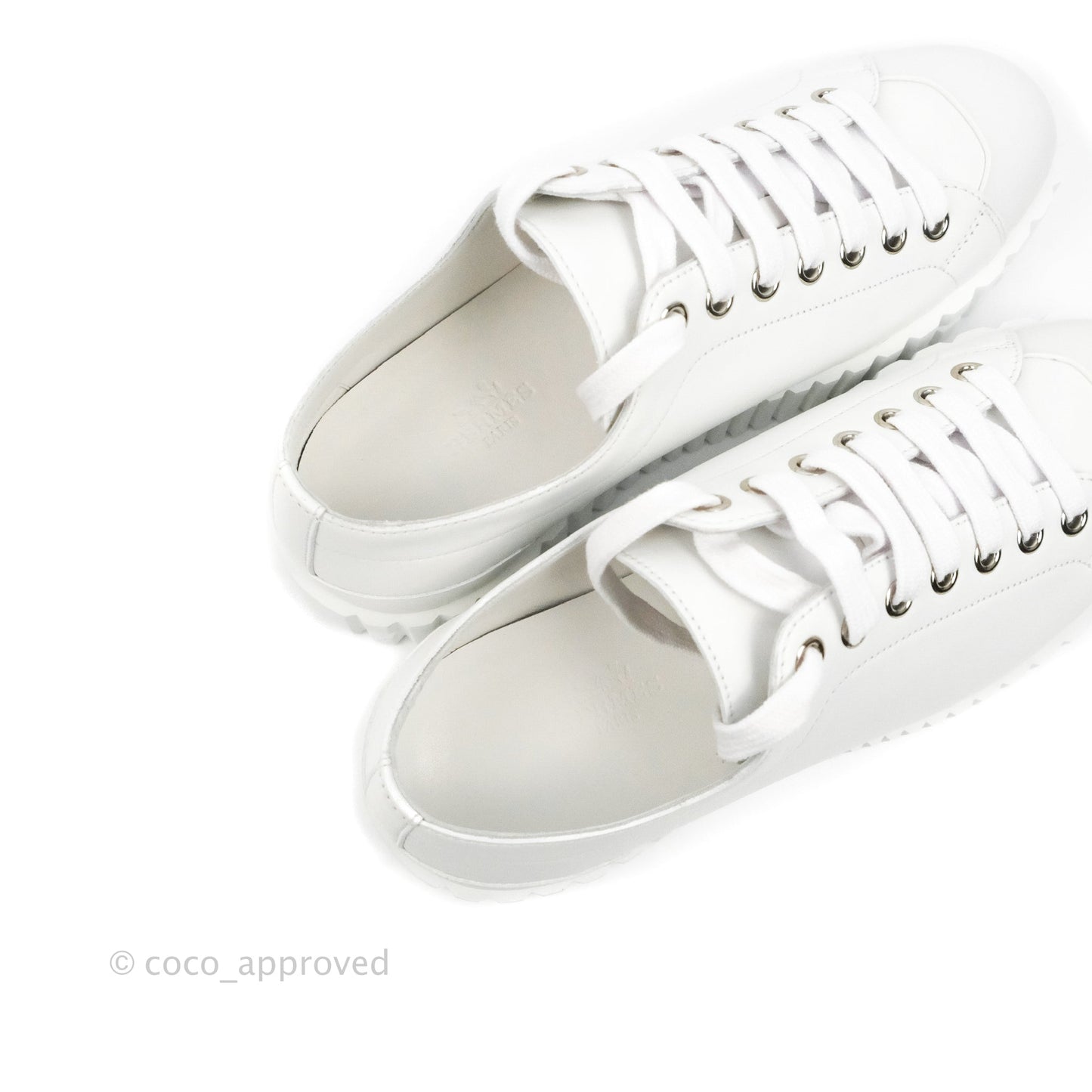 Hermès Cross Sneakers in White Size 36