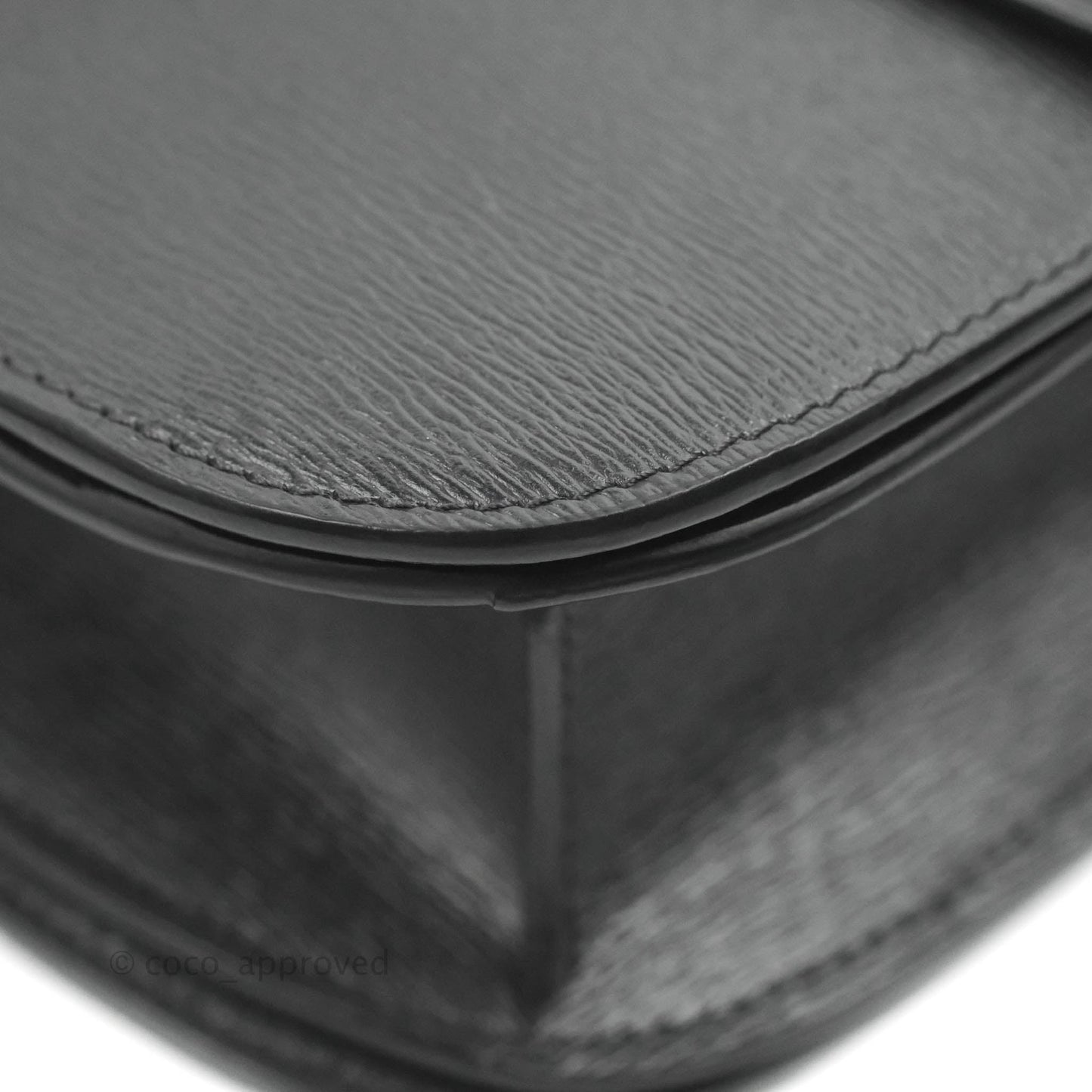 Celine Medium Classic Box Flap Dark Grey Liege Calfskin
