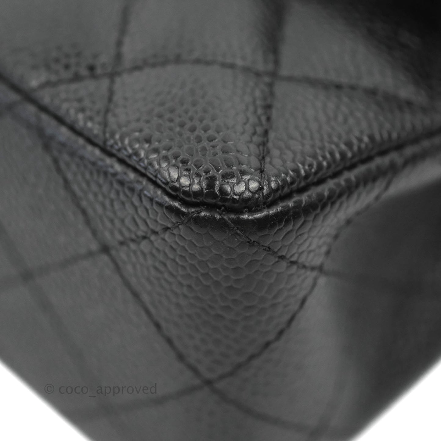 Chanel Small Classic Quilted Flap Black Caviar 24K Gold Hardware
