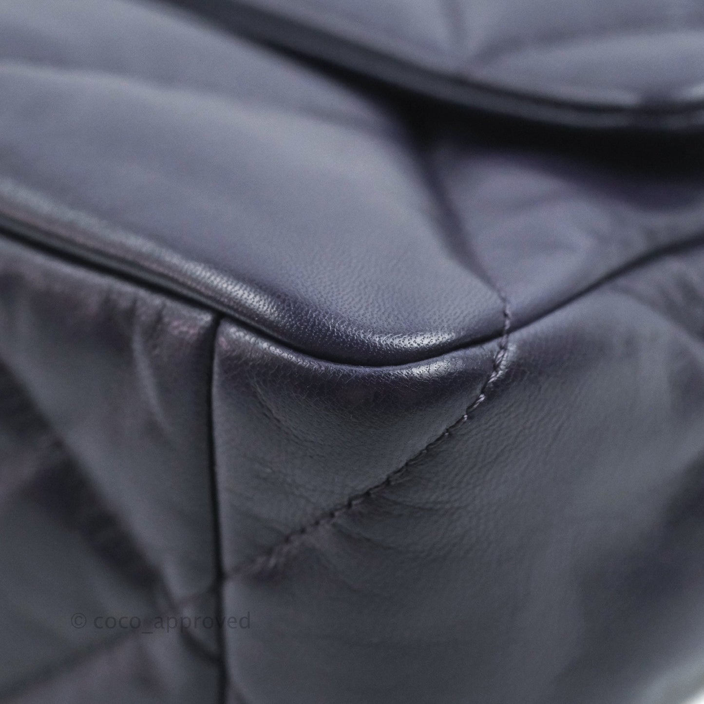Chanel 19 Medium Dark Purple Mixed Hardware