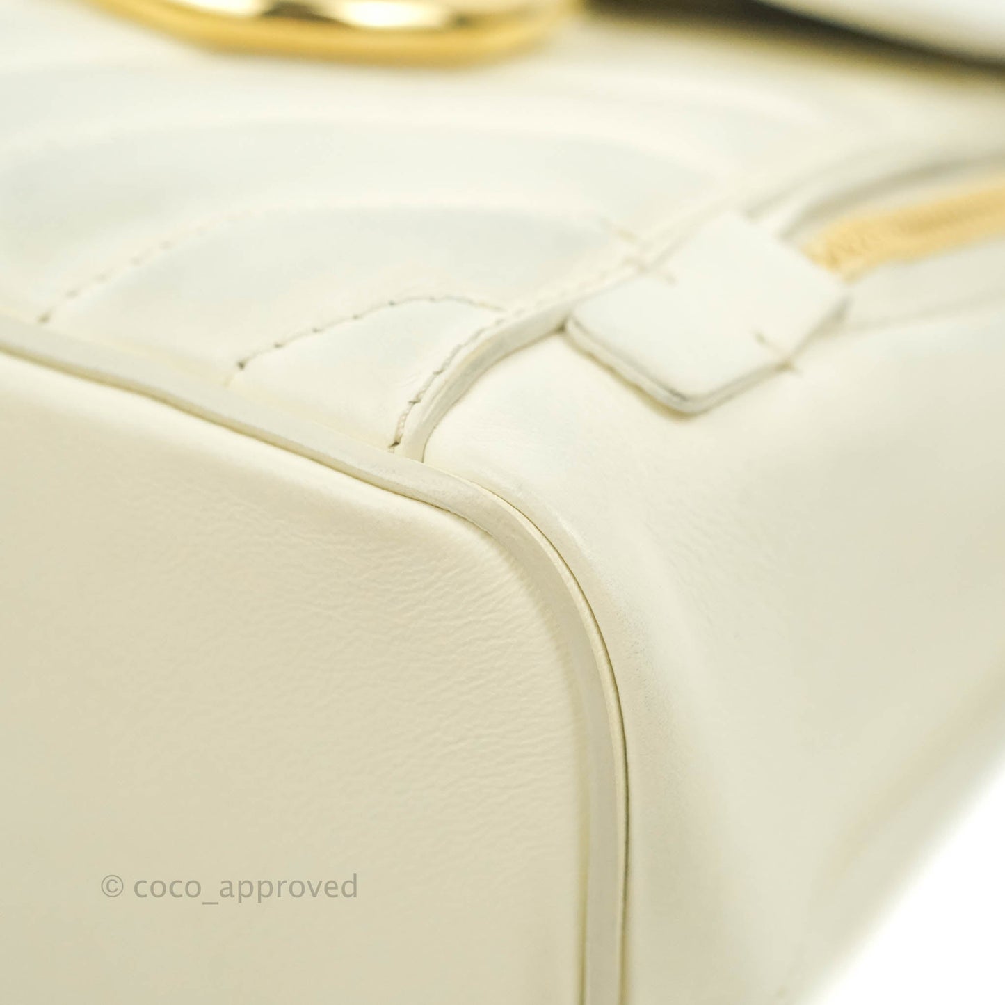 Chloé Mini Faye Backpack Ivory White Calfskin
