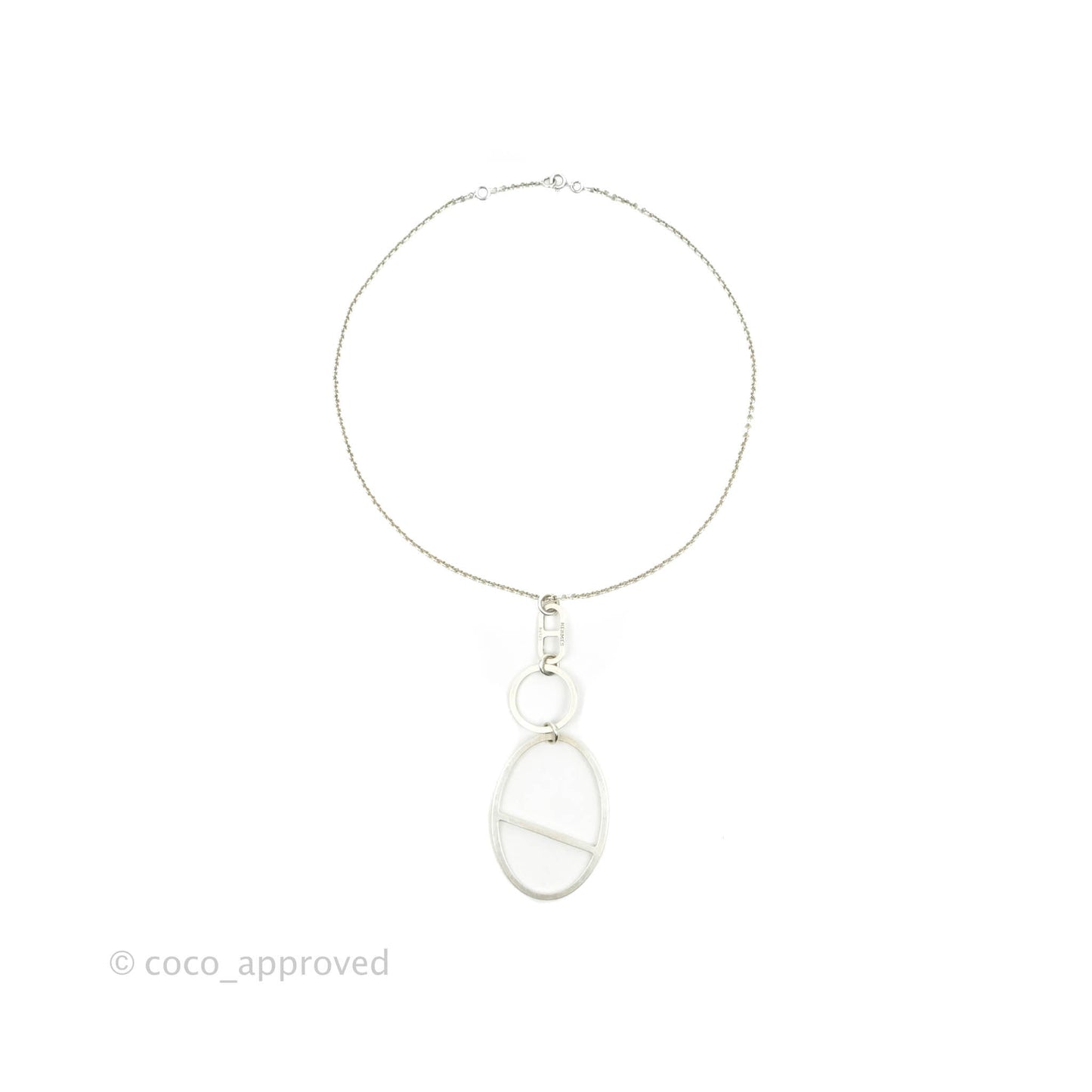 Hermes d'ancre Silver Necklace