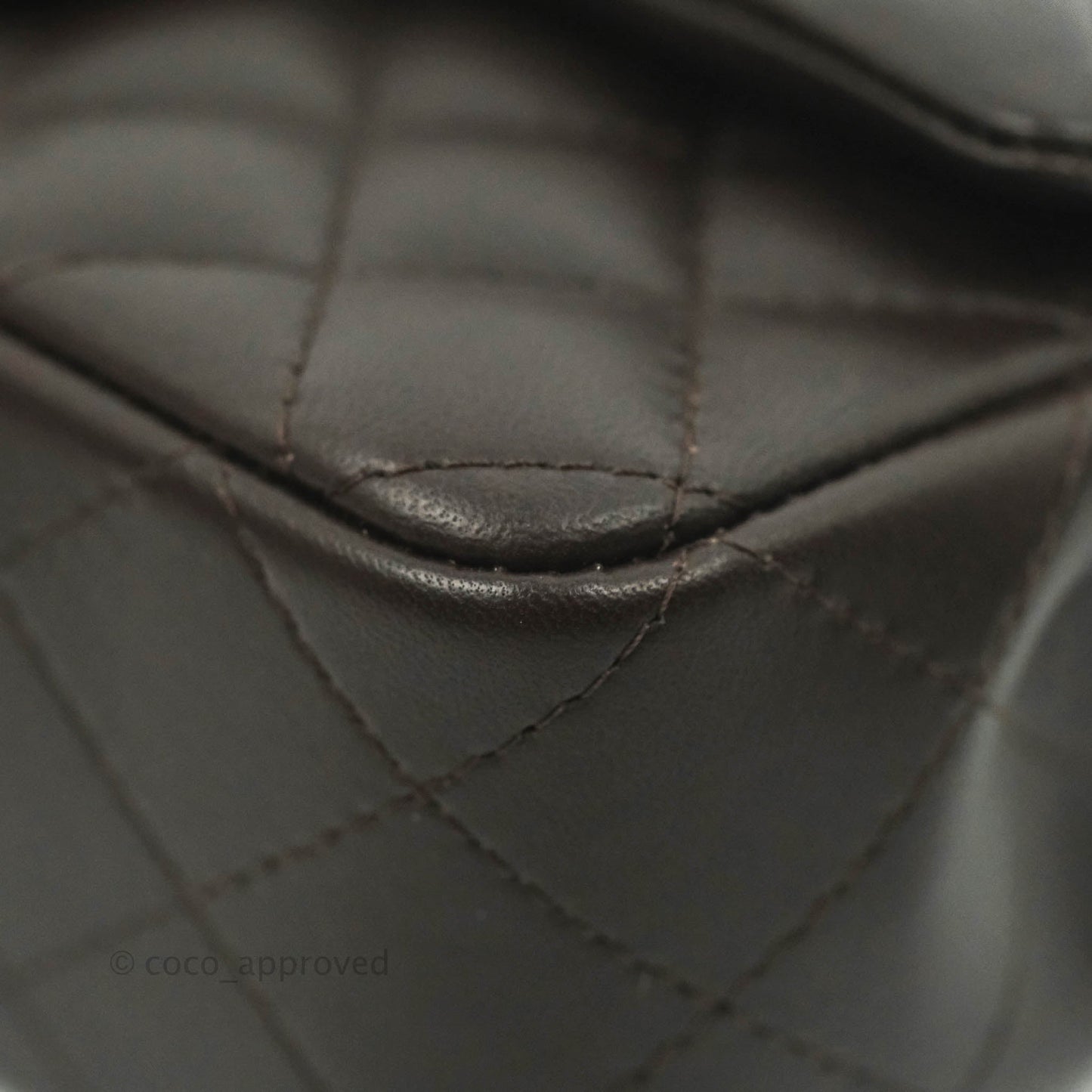 Chanel Quilted Mini Rectangular Chocolate Brown Lambskin Gold Hardware