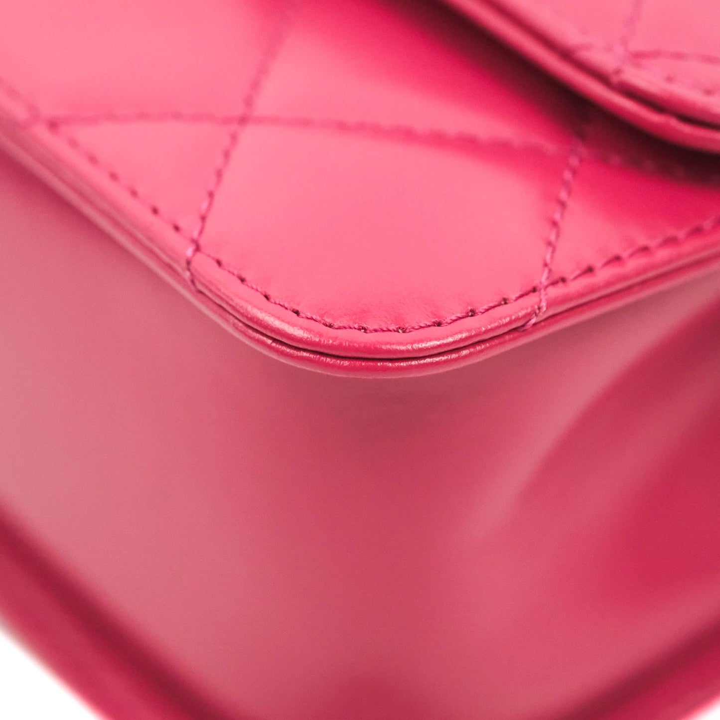 Chanel Quilted Mini Perfect Fit Adjustable Pink Calfskin Aged Gold Hardware 21A