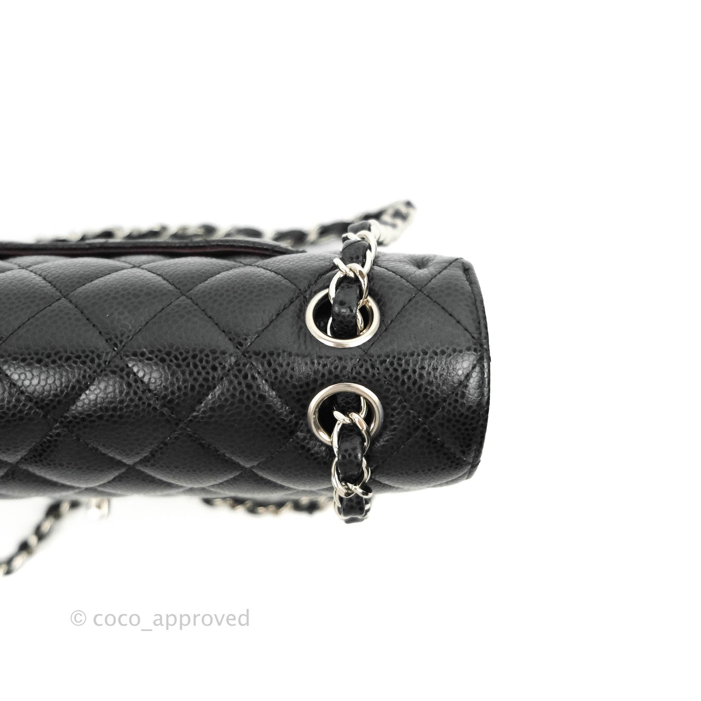 Chanel Classic Double Flap M/L Black Caviar Silver Hardware