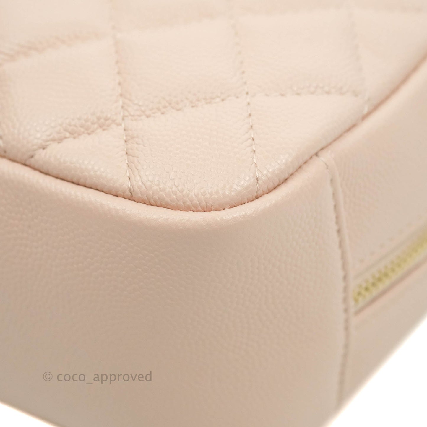 Chanel Large Classic Pouch Light Pink Caviar Gold Hardware