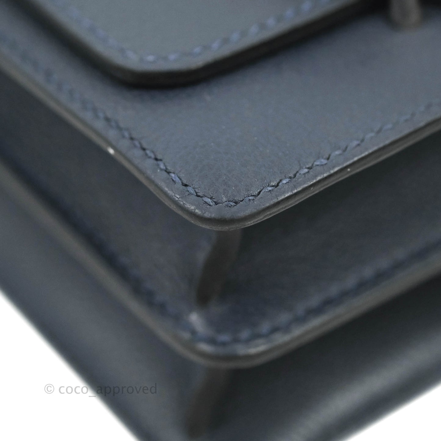 Hermès Roulis Mini 18 Bleu Nuit Evercolor Palladium Hardware
