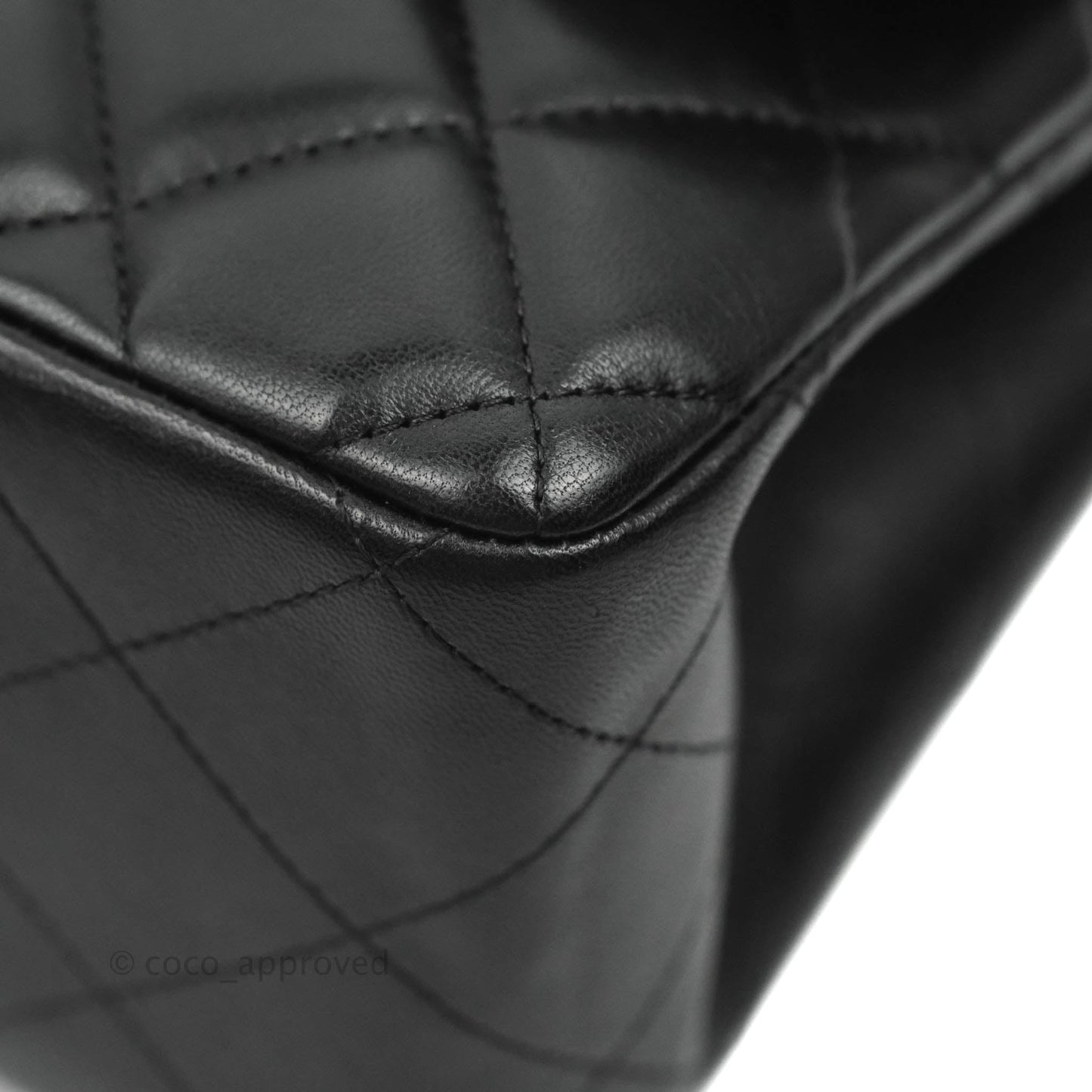 Chanel Jumbo Double Flap Black Lambskin Silver Hardware⁣⁣