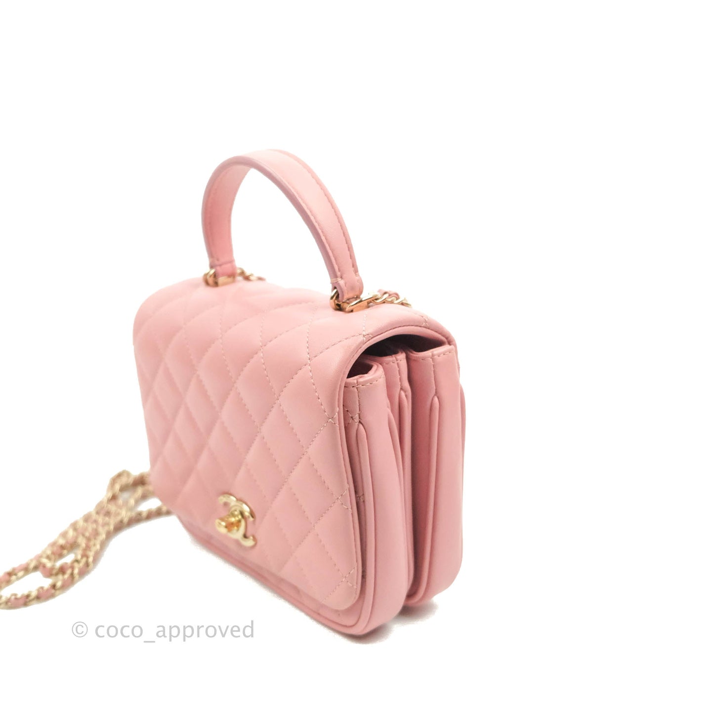 Chanel Citizen Chic Mini Flap Bag Pink Lambskin Gold Hardware