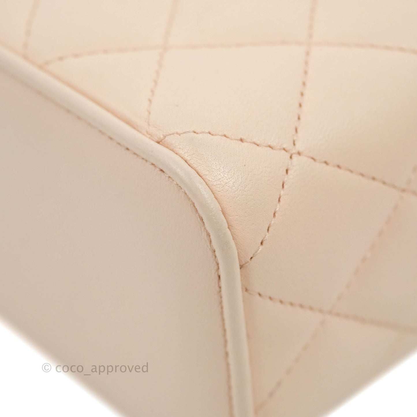Chanel Classic Mini Pearl Crush Vanity With Chain Light Pink Lambskin Aged Gold Hardware