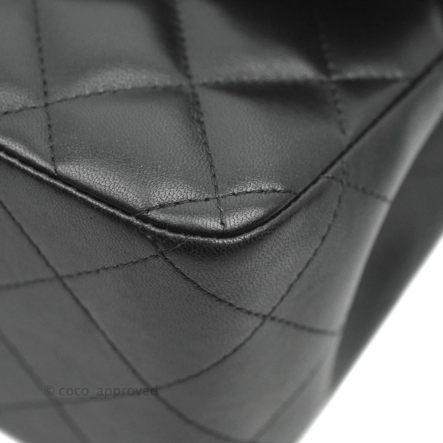Chanel Jumbo Double Flap Black Lambskin Gold Hardware