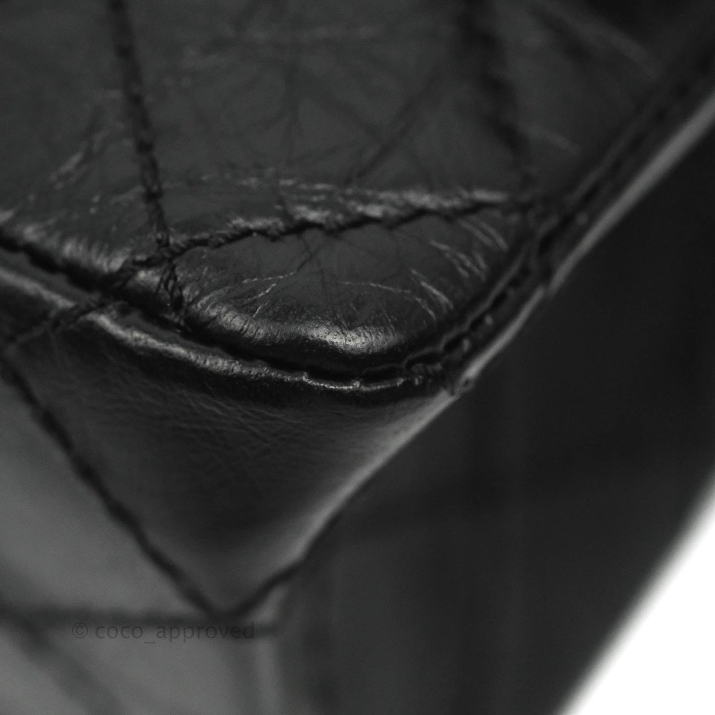 Chanel Mini Reissue 224 So Black Aged Calfskin Black Hardware