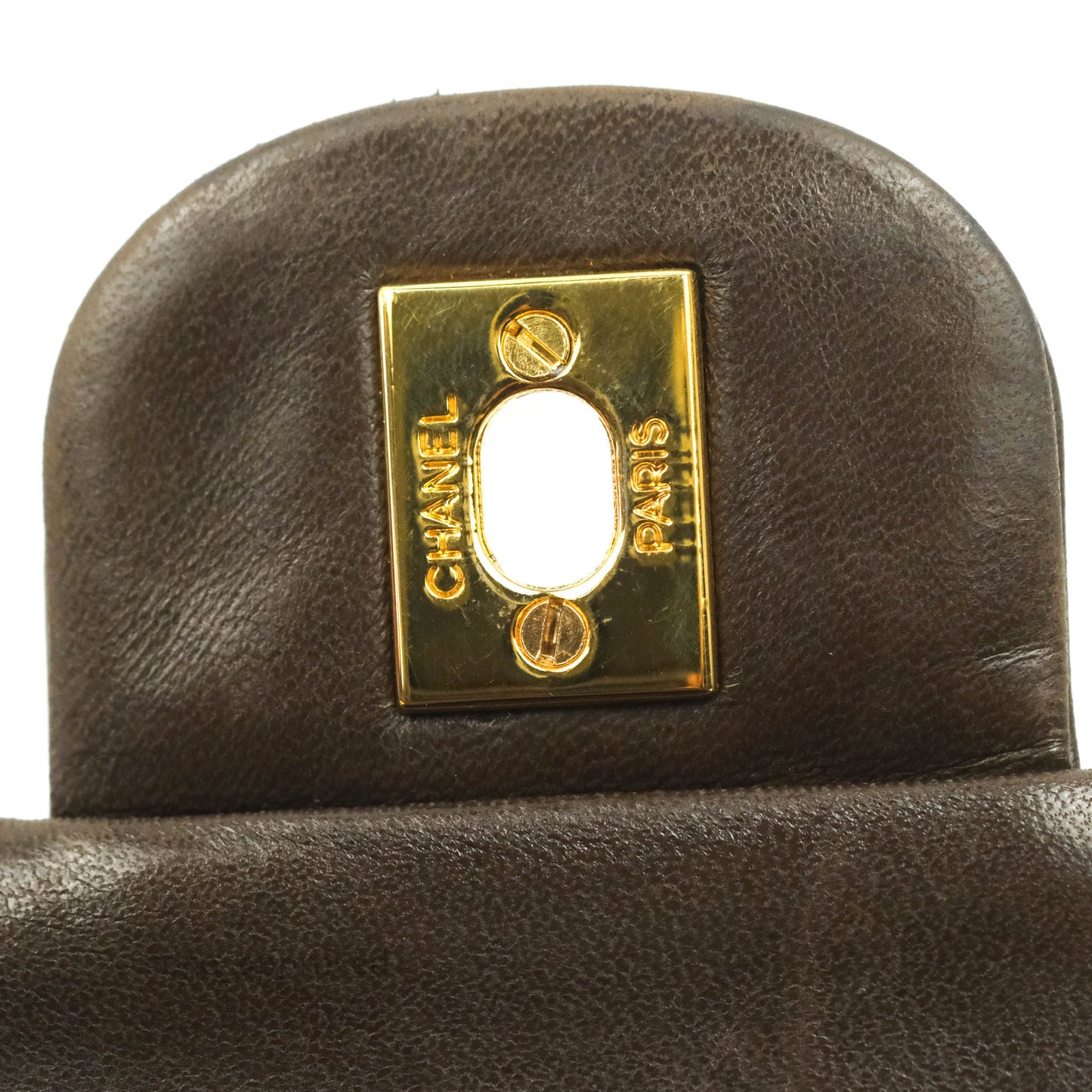 Chanel Classic Vintage Small Flap Brown Lambskin 24K Gold Hardware